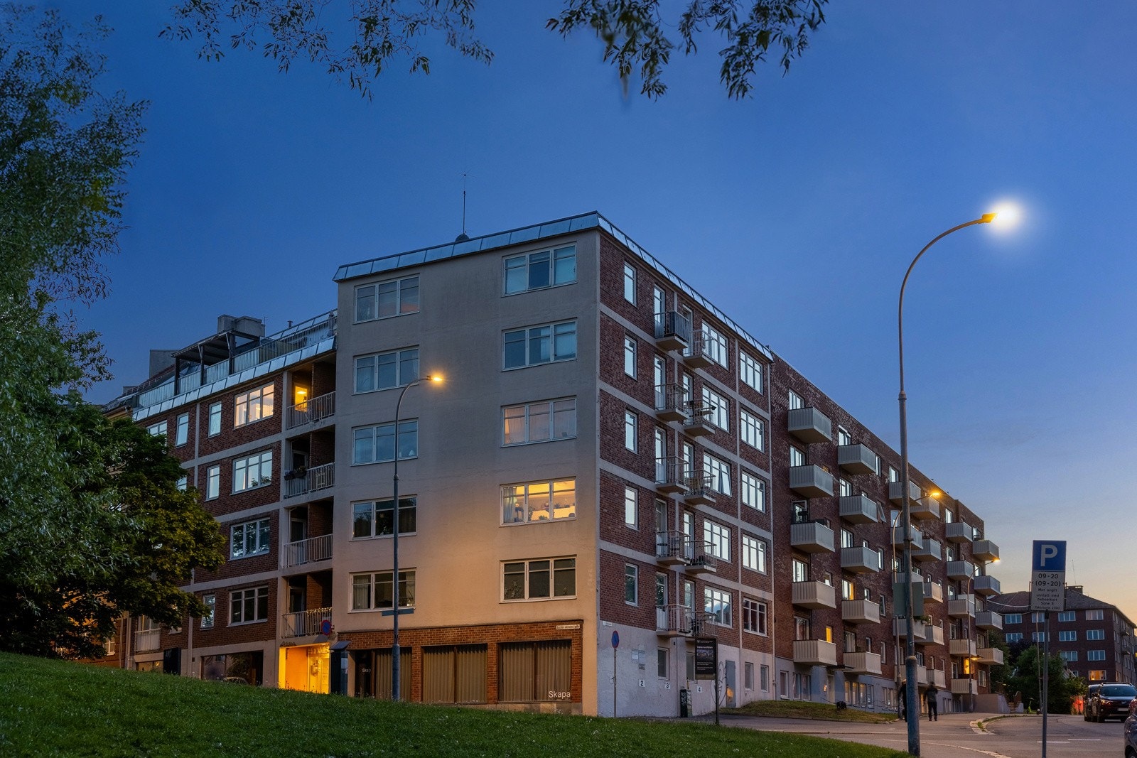 Kveldsbilde. Galleribilde