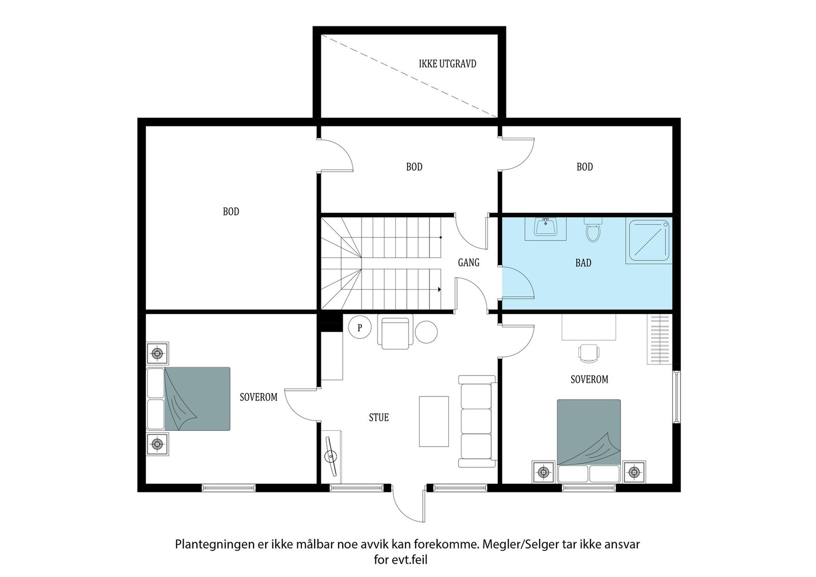 Planskisse underetasje Galleribilde