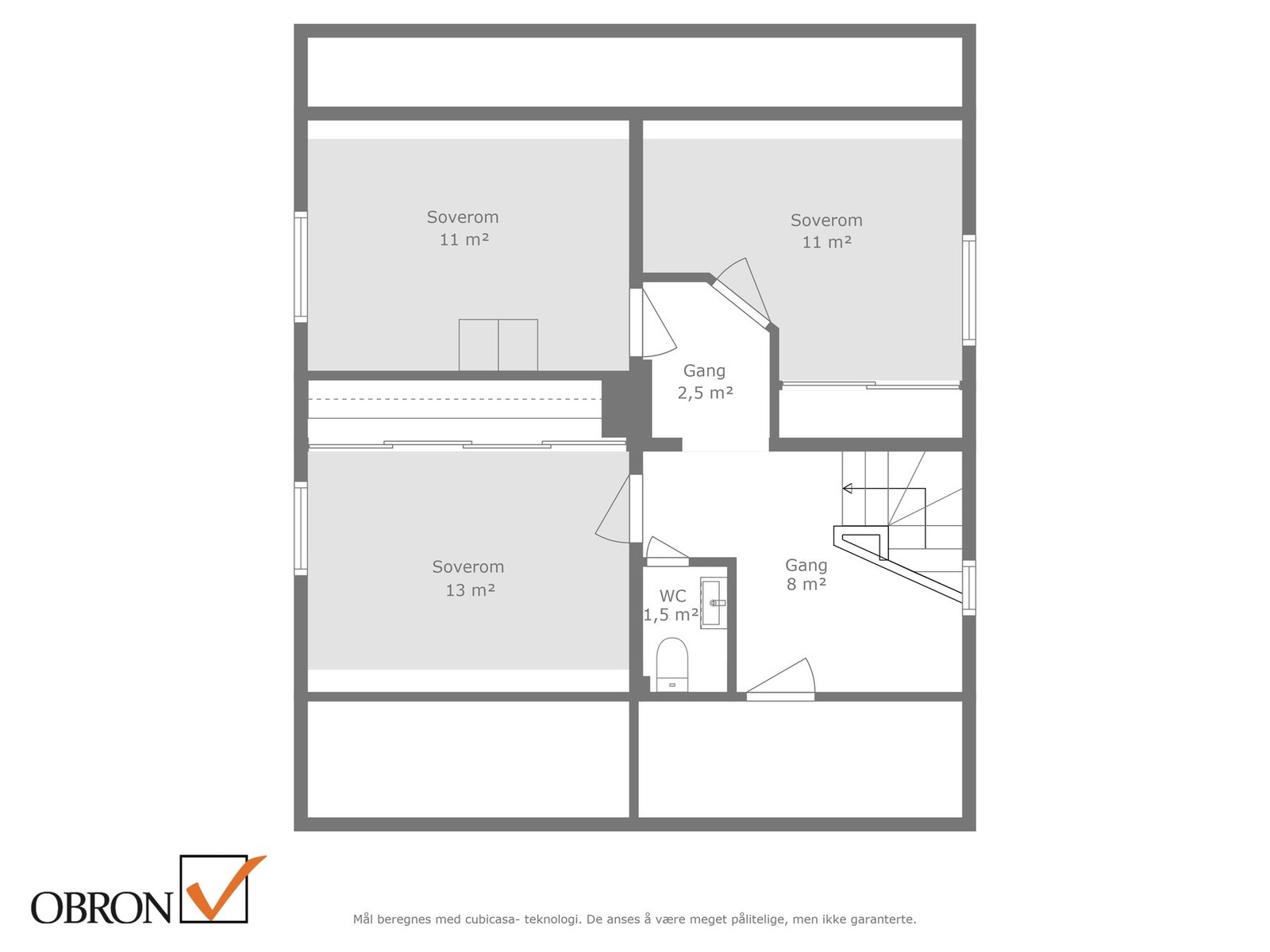 Planskisse 2. etasje. Galleribilde