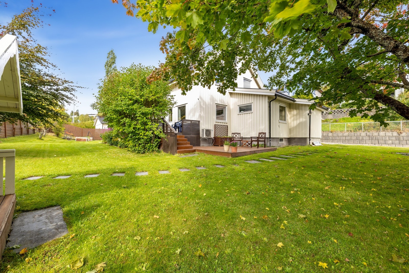 Her får du et skjermet uteområde med lite innsyn. Galleribilde