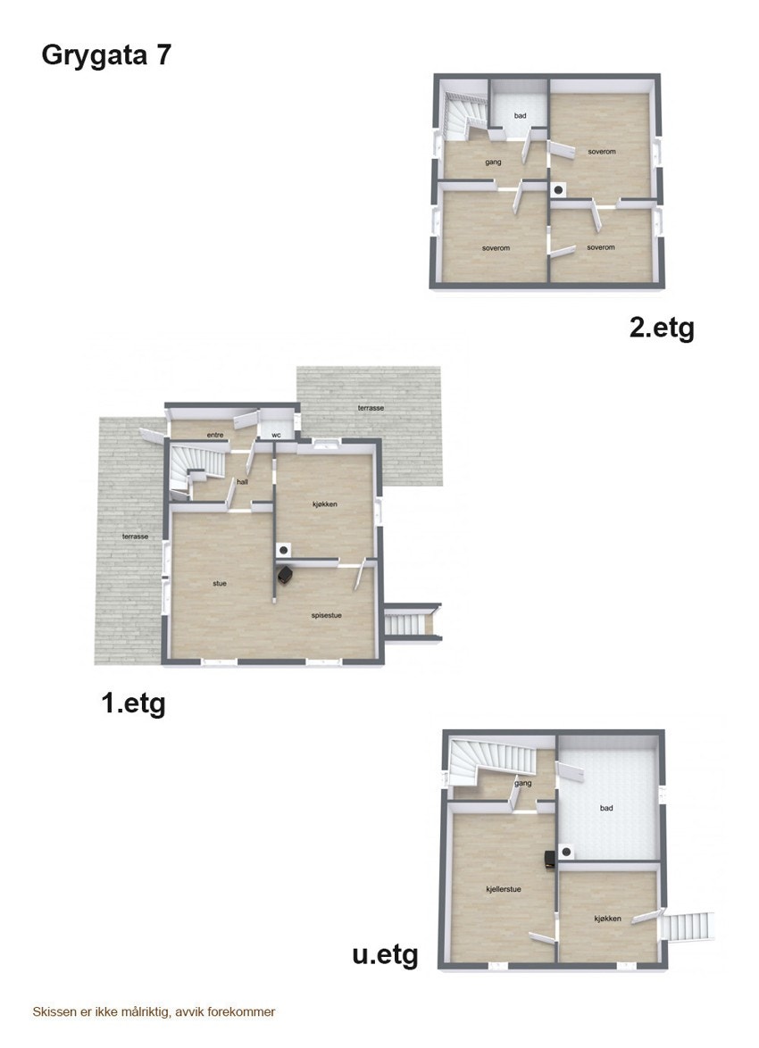 Plantegning oversikt Galleribilde