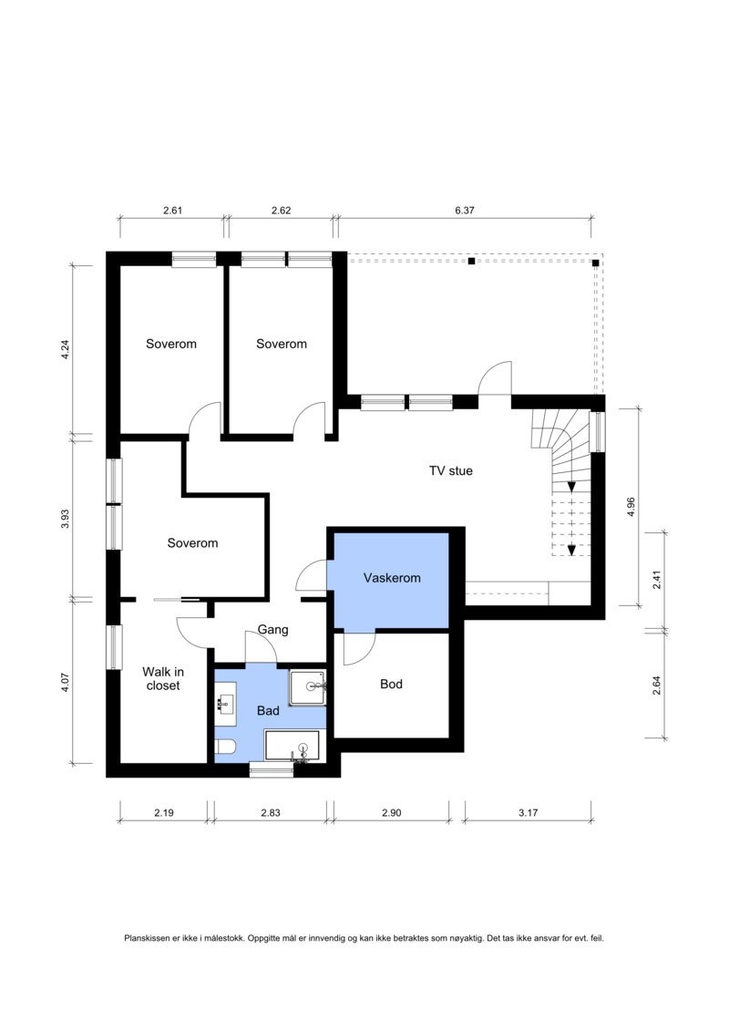 Plantegning underetasje Galleribilde