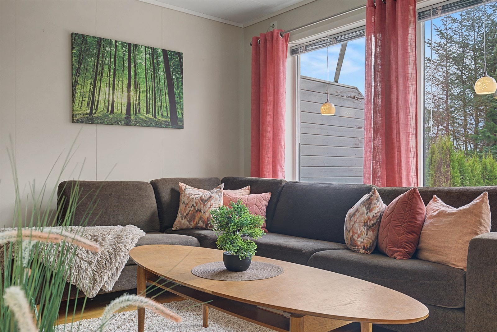 Stue med trivelig atmosfære Galleribilde