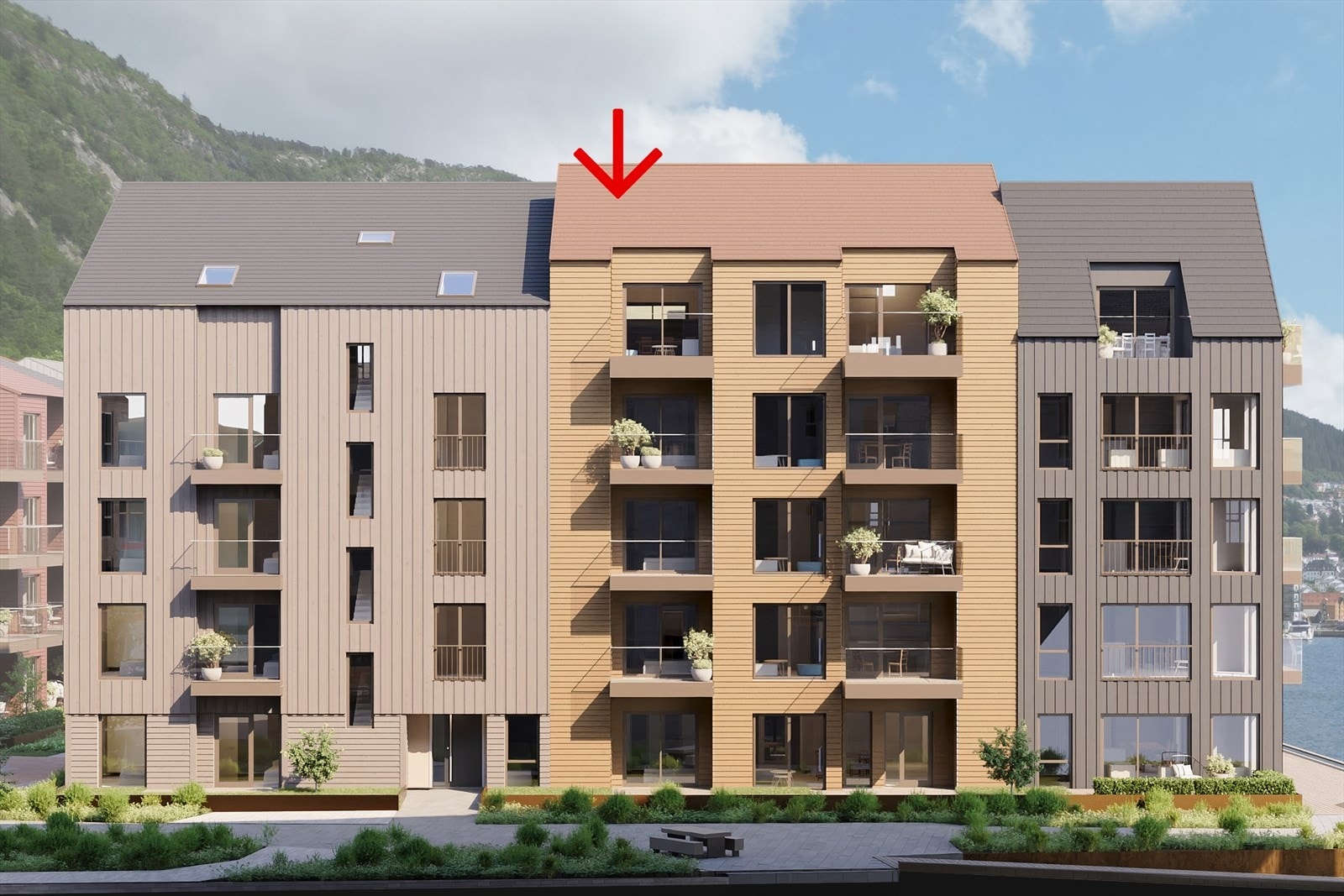 Bygg A nordvest Galleribilde