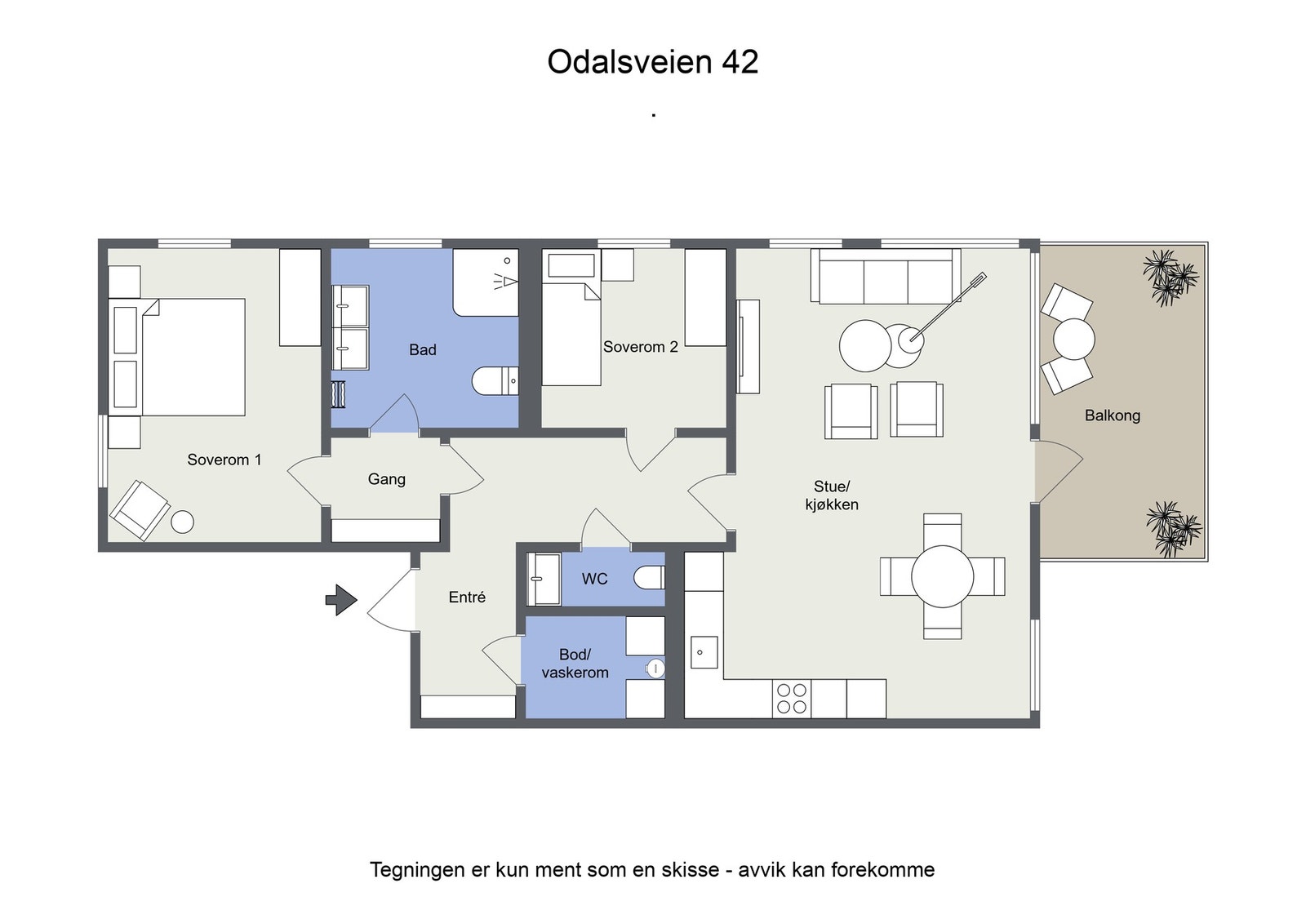 Plantegning Galleribilde