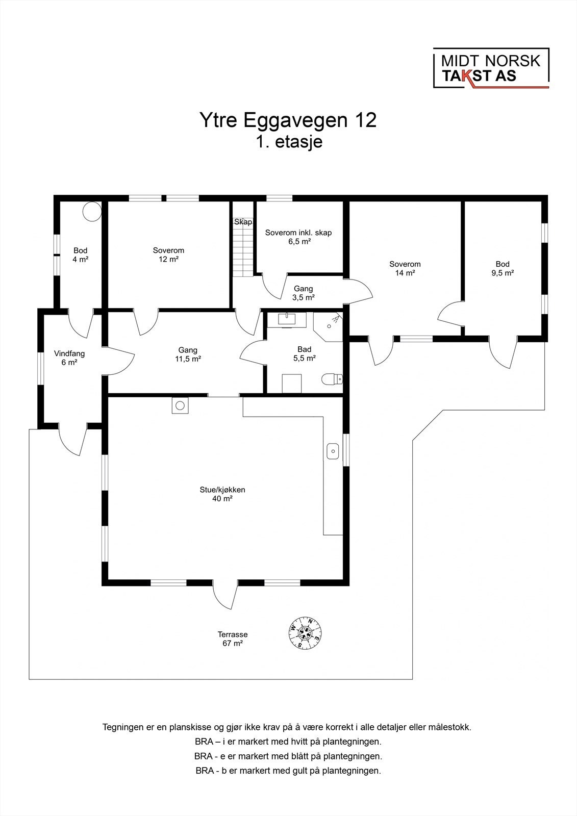 Planskisse 1. etasje Galleribilde