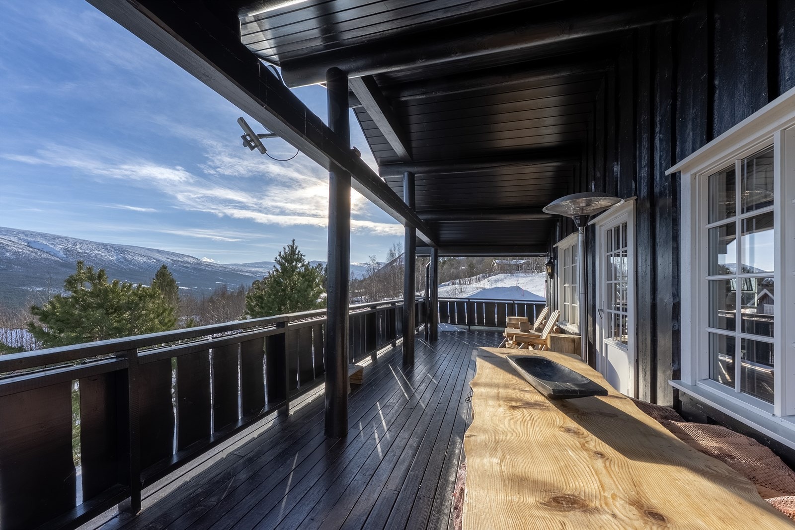 Overbygd altan og utsikt Galleribilde