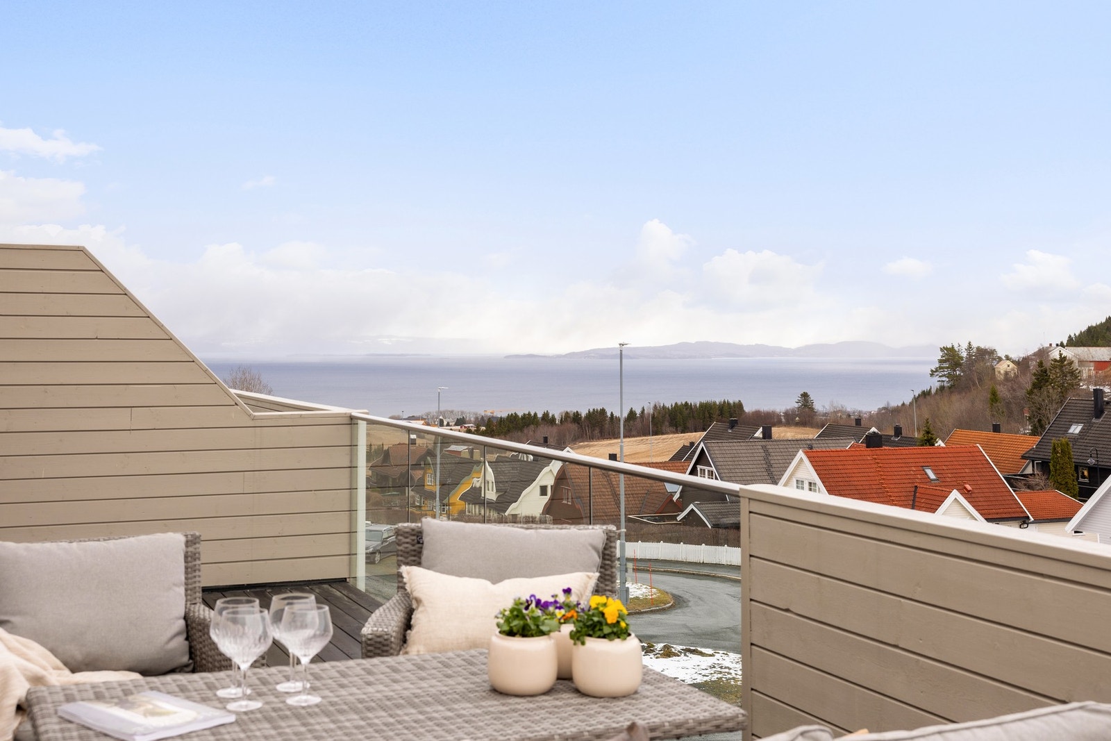 Her kan du nyte en nydelig utsikt mot Trondheimsfjorden. Galleribilde