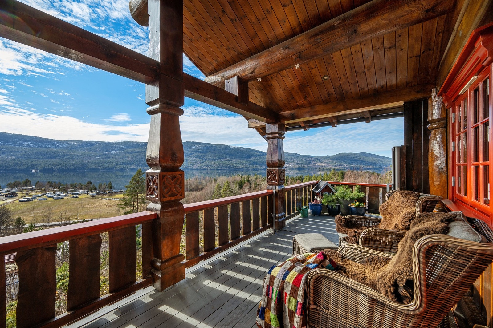 Terrassen er overbygget. Galleribilde