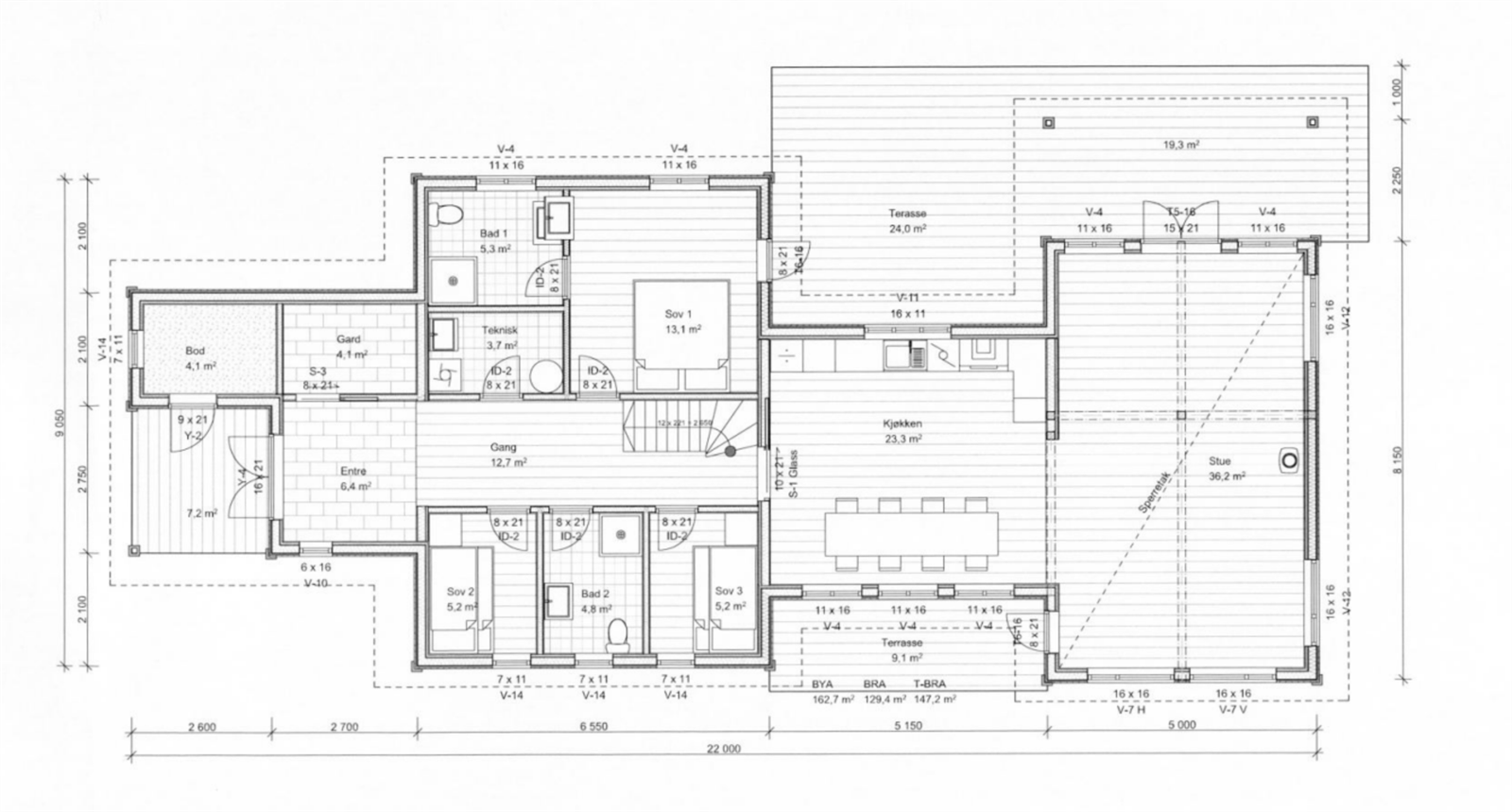 Plan 1. etg Galleribilde