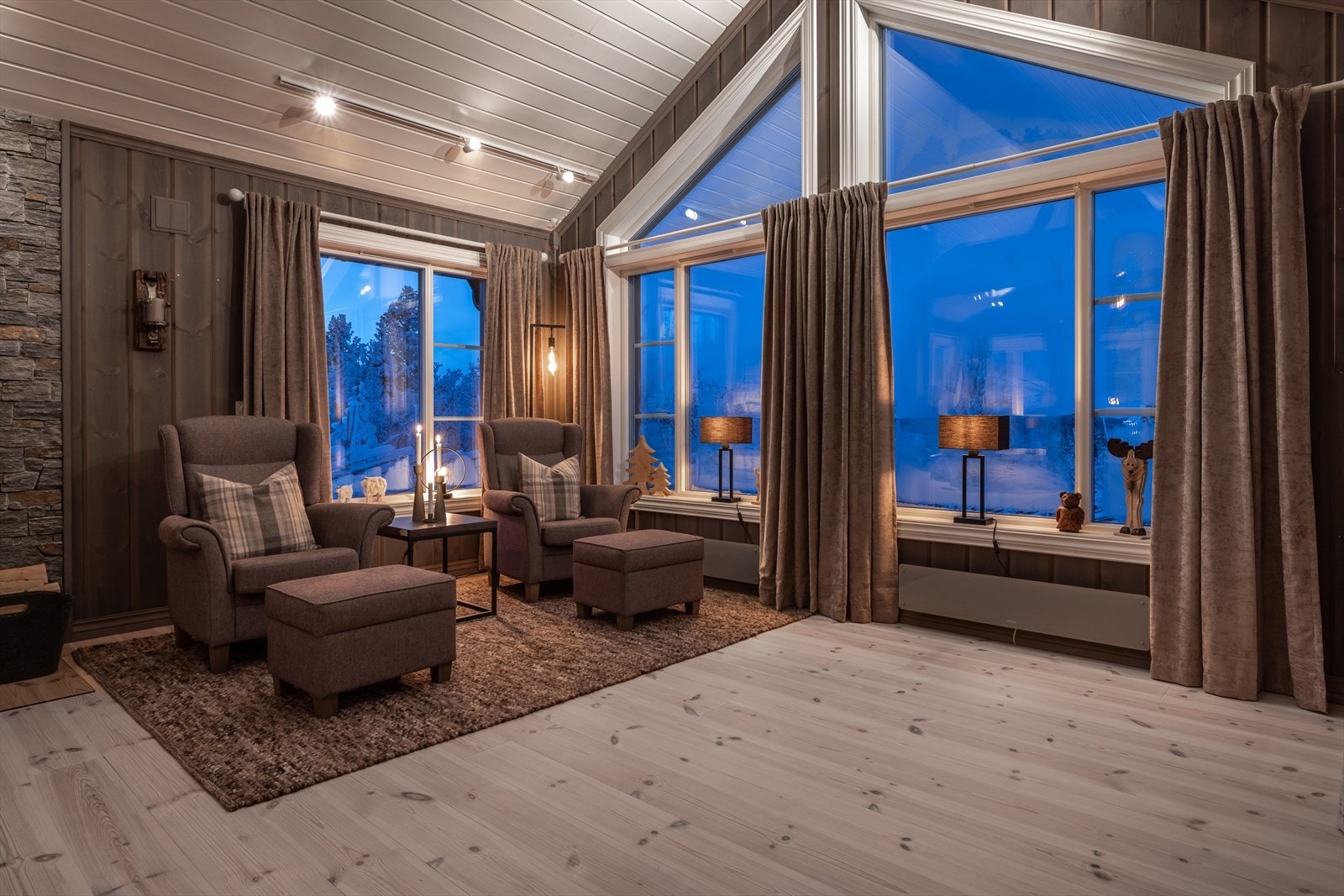 Her kan man nyte utsynet mot nord Galleribilde