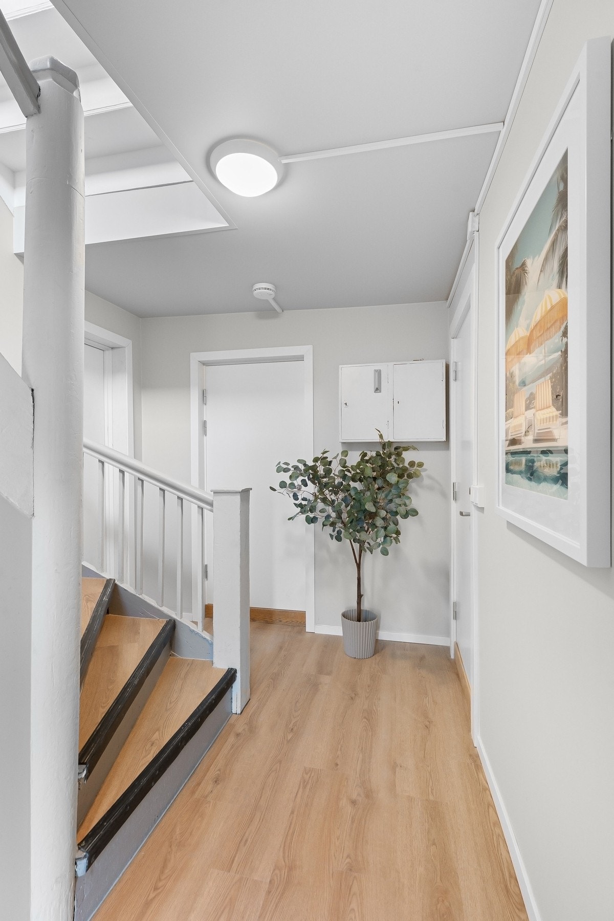 Trappeoppgangene er nylig pusset opp. Galleribilde