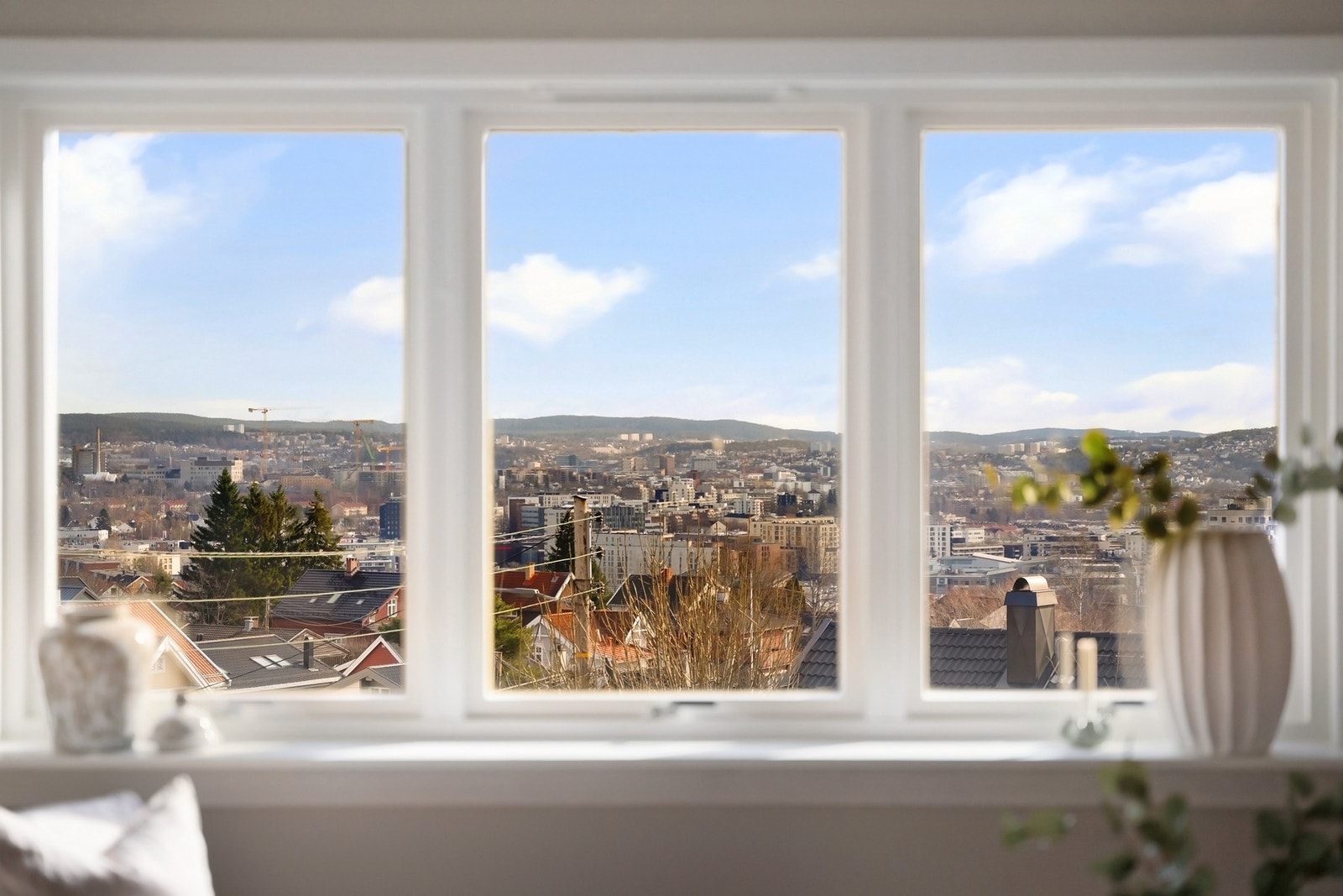 Leiligheten har en luftig beliggenhet. Galleribilde