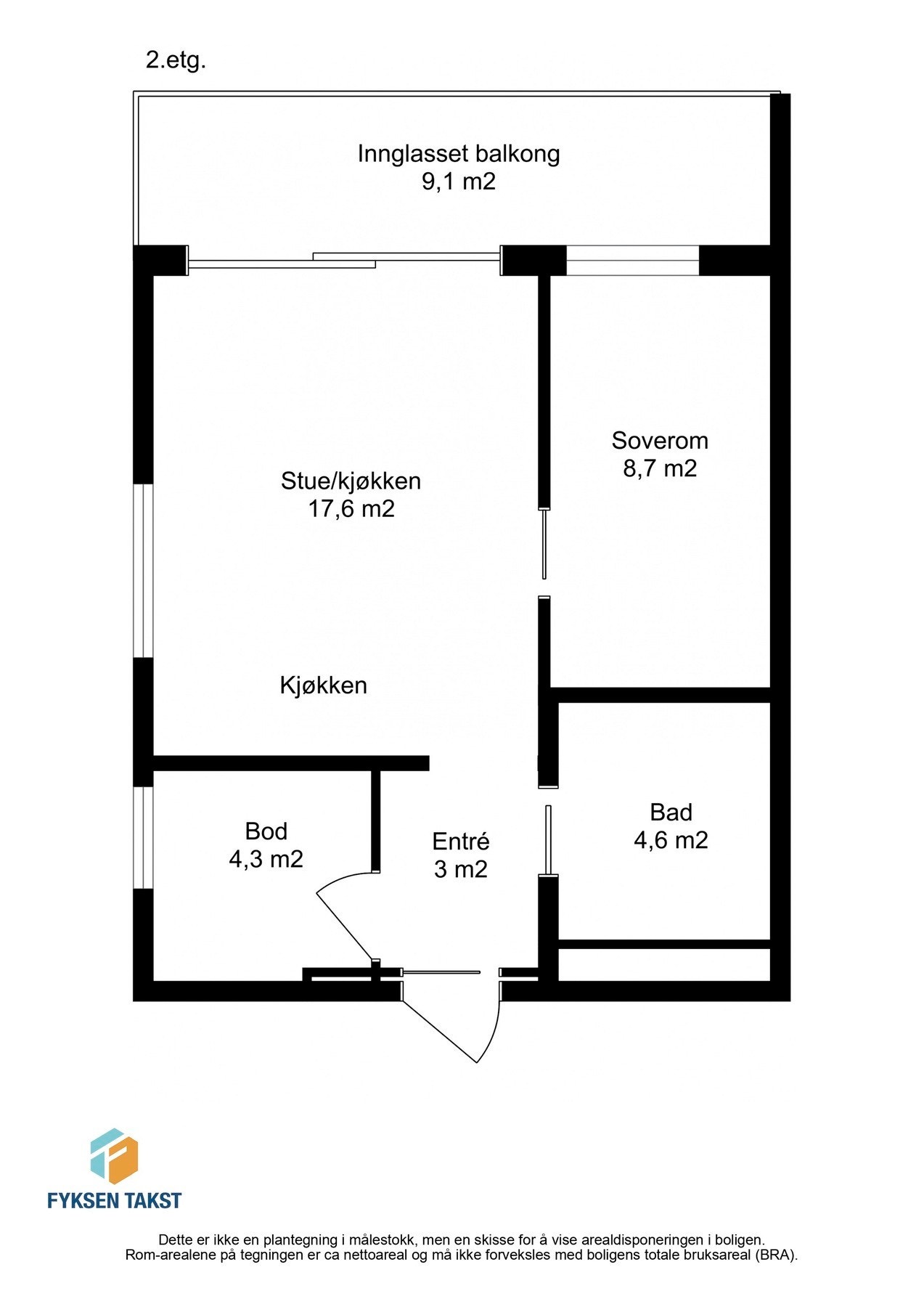 Ta en titt på planskissen og gjør deg kjent med romfordelingen! Skulle ikke oppsatt visningstidspunkt passe? Ta kontakt på 941 60 434, så finner vi en løsning. Galleribilde
