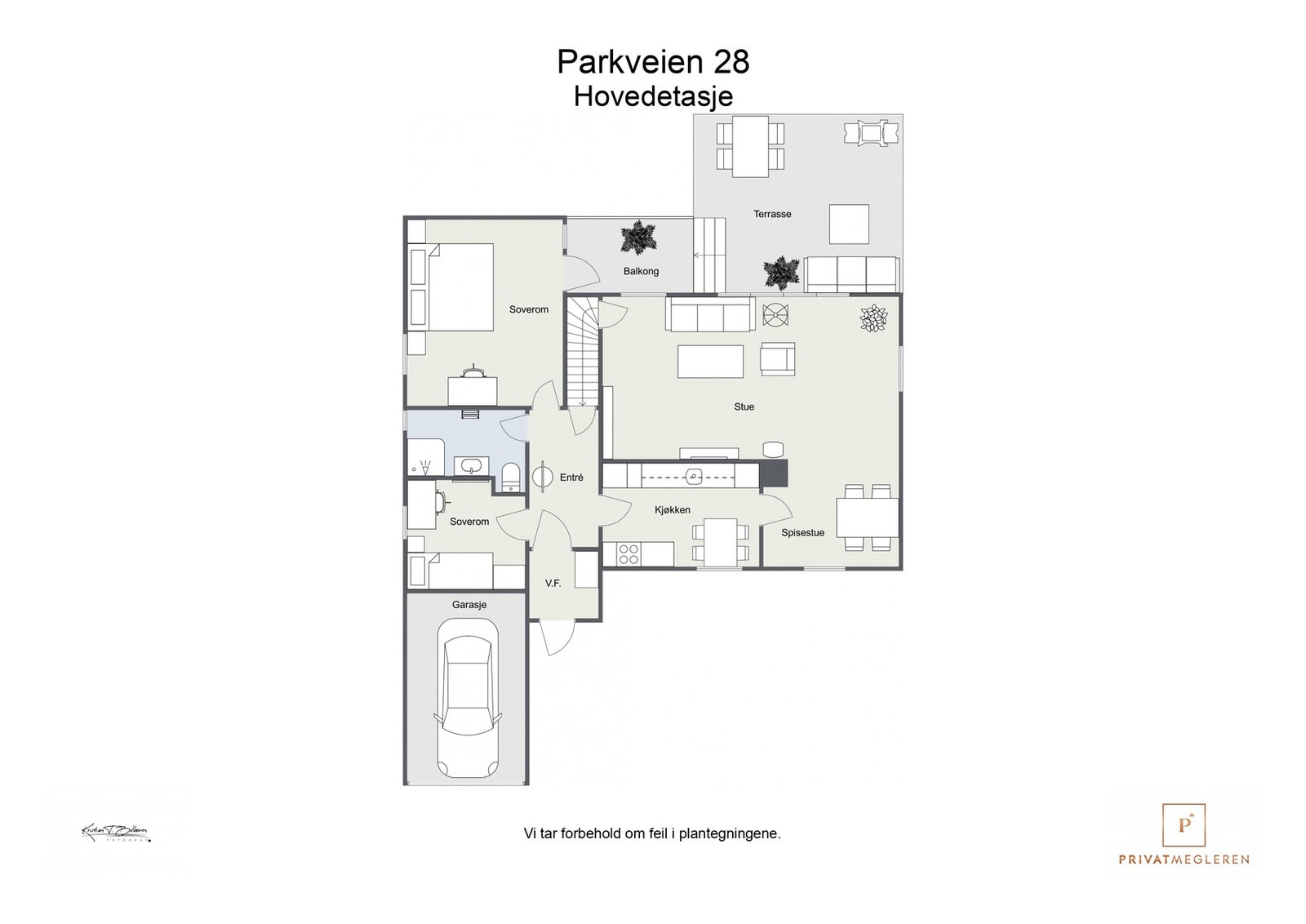 Plantegning hovedetasje Galleribilde