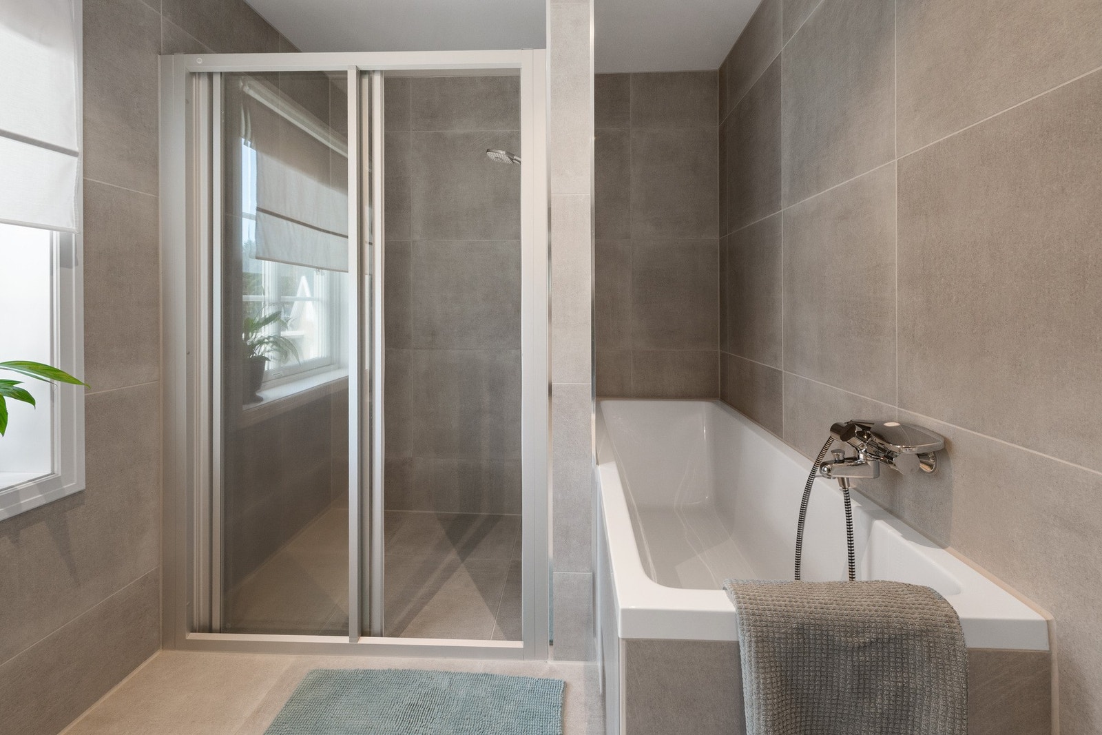 Badet har gulvvarme Galleribilde