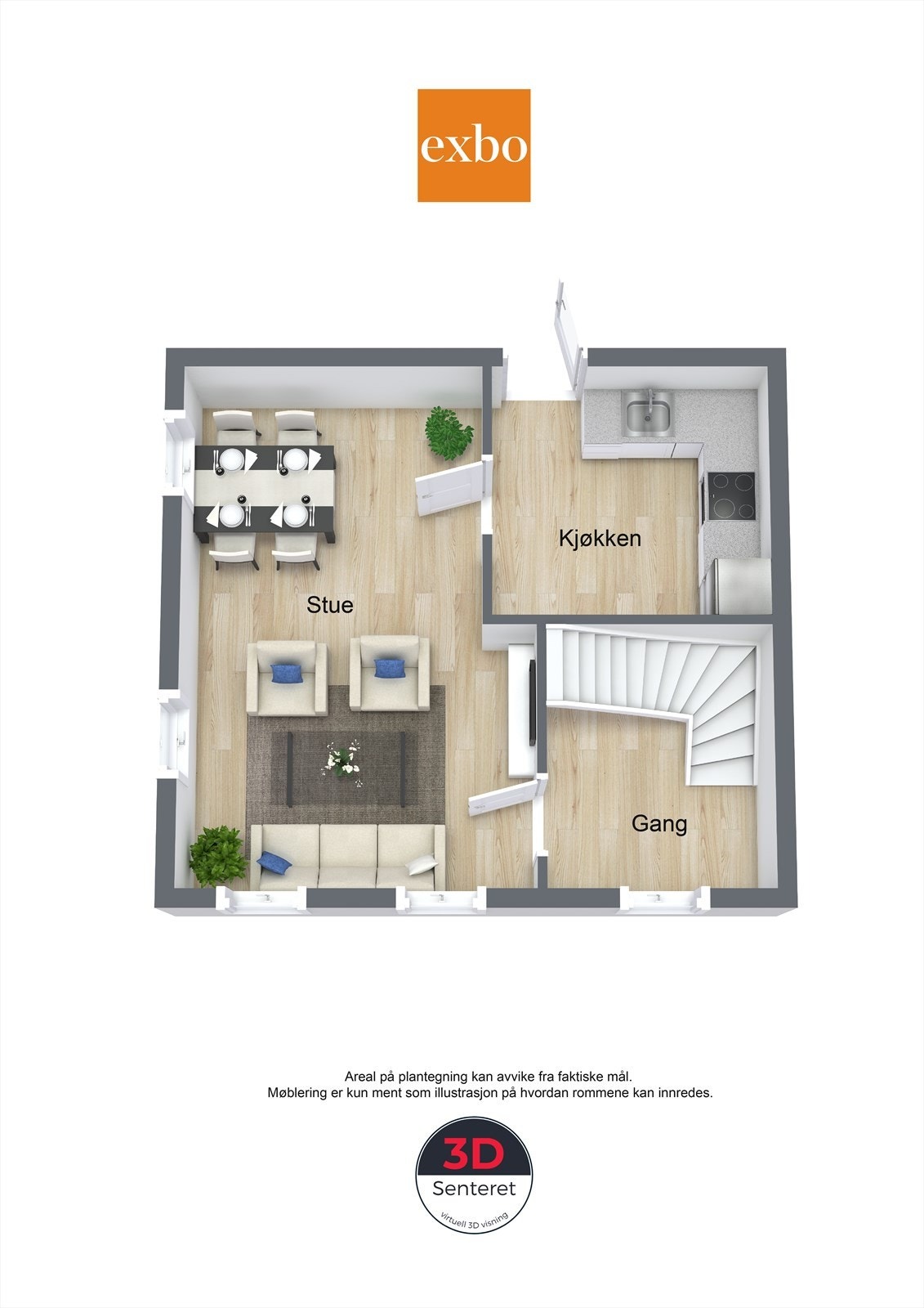 Plantegning 2.etg Galleribilde