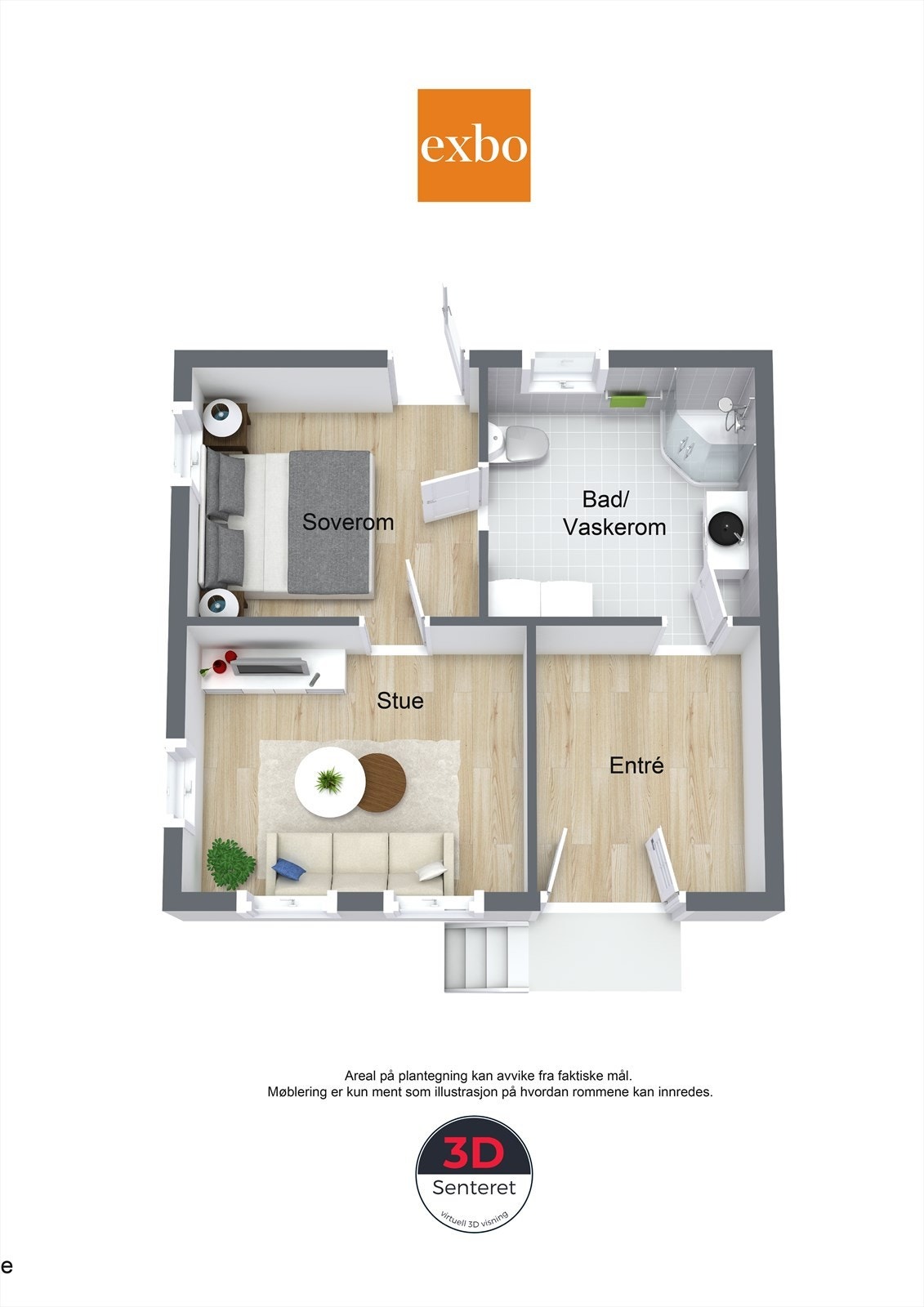 Plantegning 1.etg Galleribilde