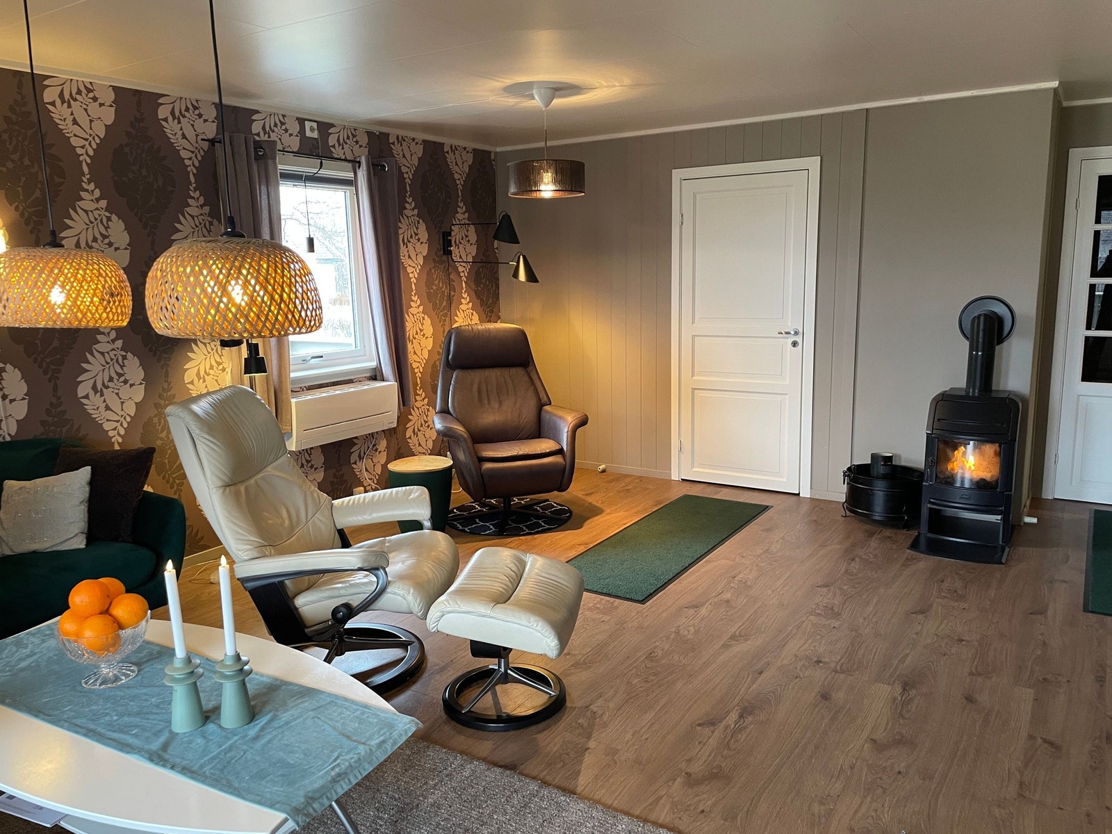 Stue med varmepumpe Galleribilde