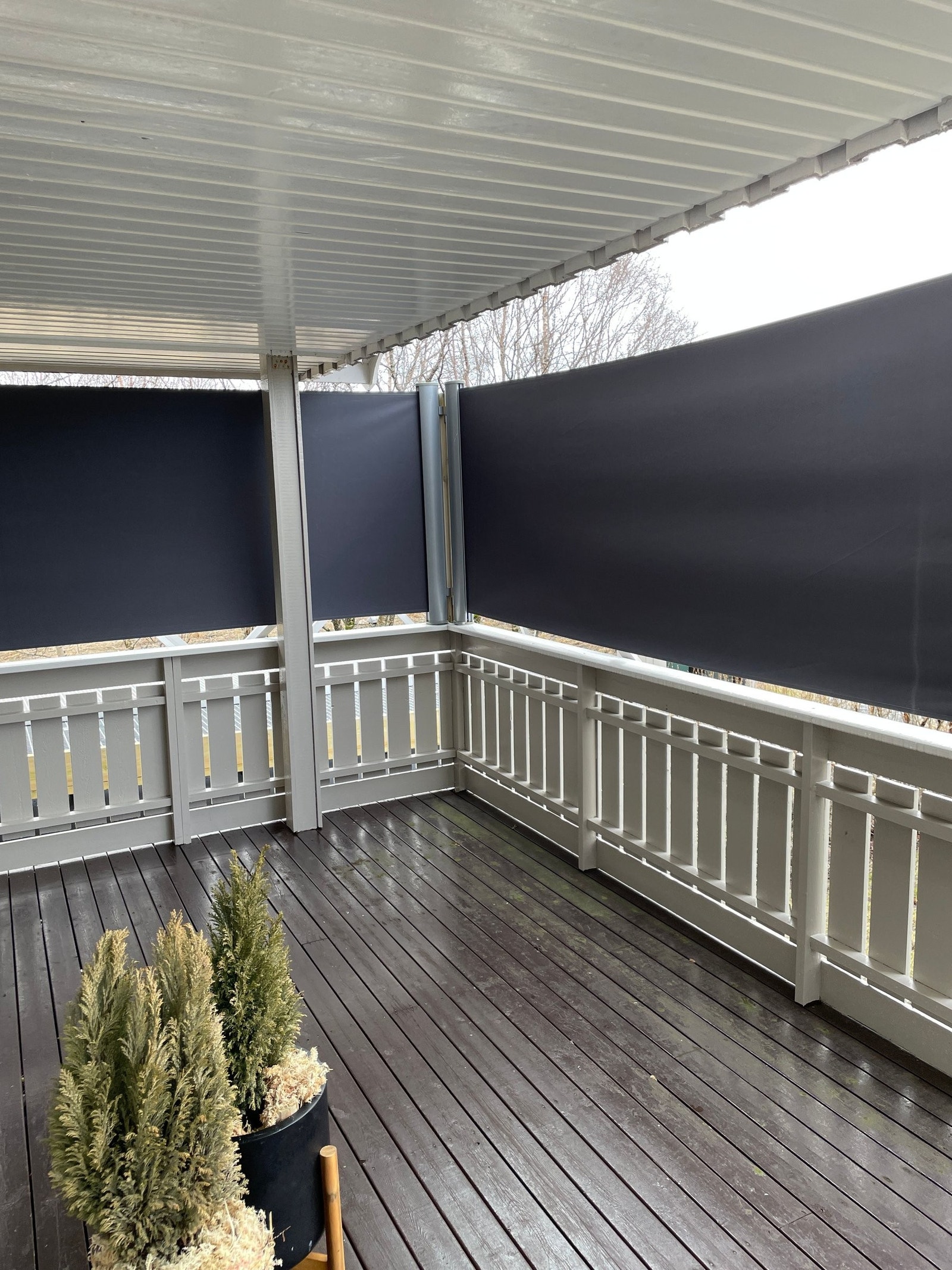 Sol/vind skjerming altan Galleribilde