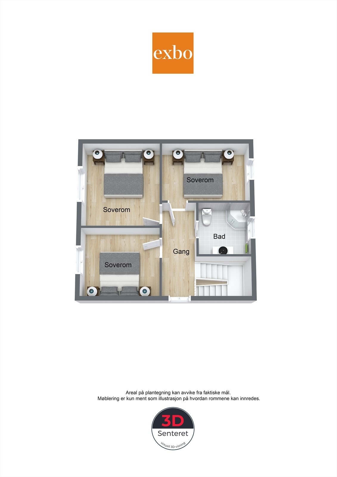 Plantegning andre etasje Galleribilde