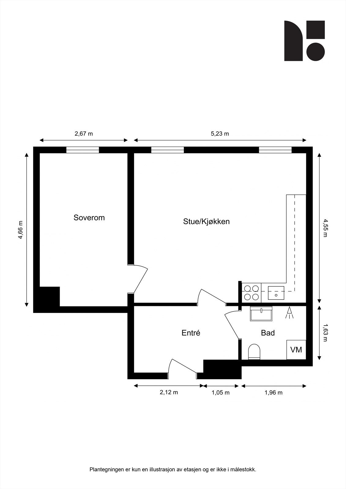 Plantegning 2D Galleribilde