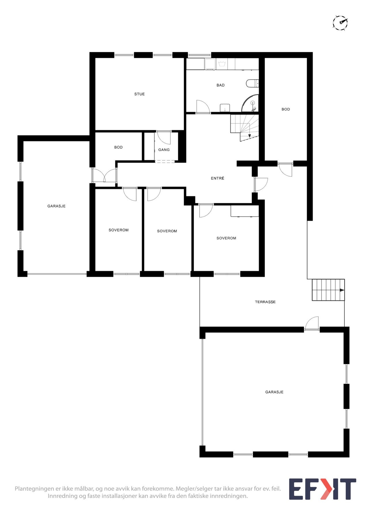 Planskisse - 1.etasje Galleribilde