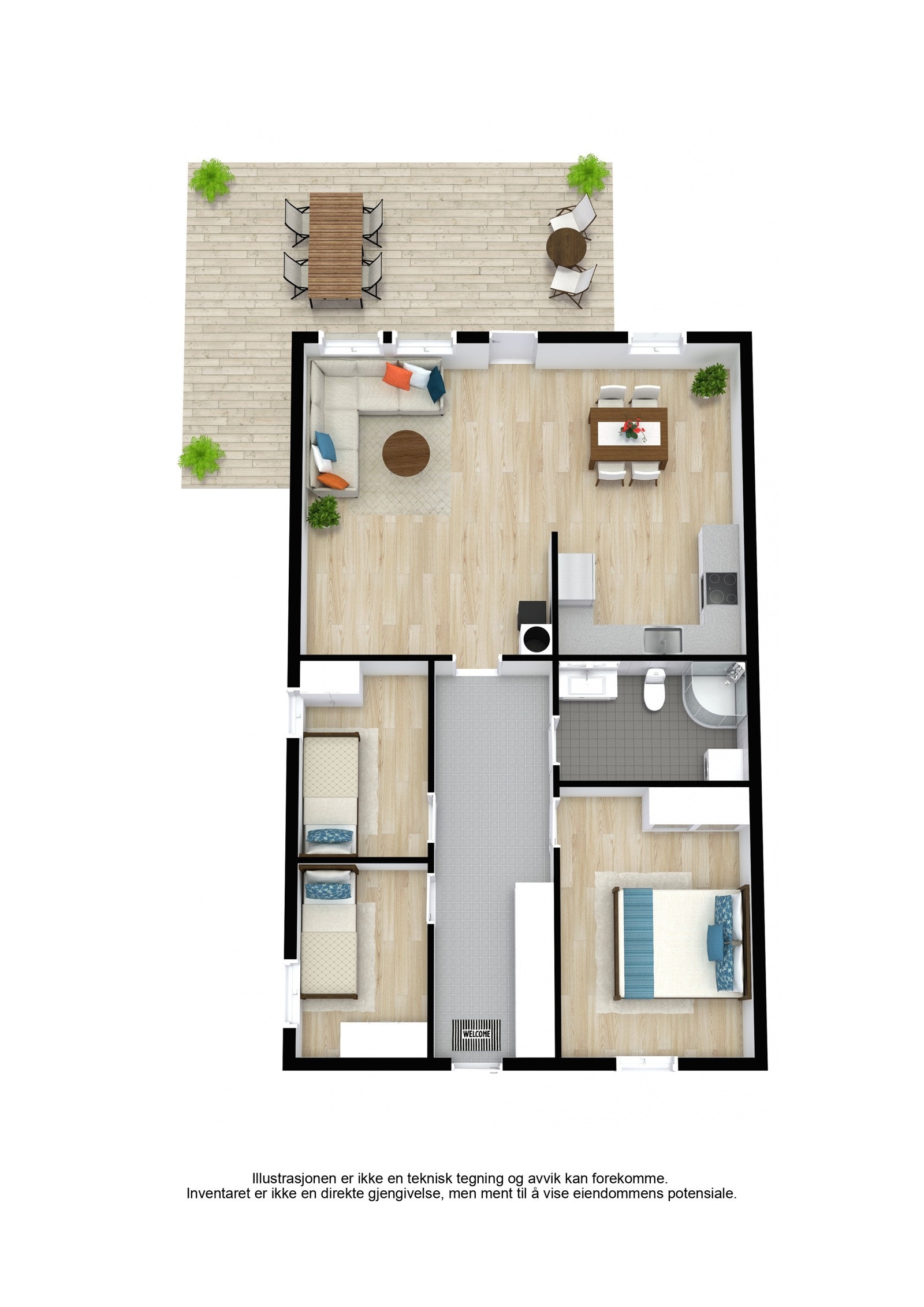 Plantegning Galleribilde