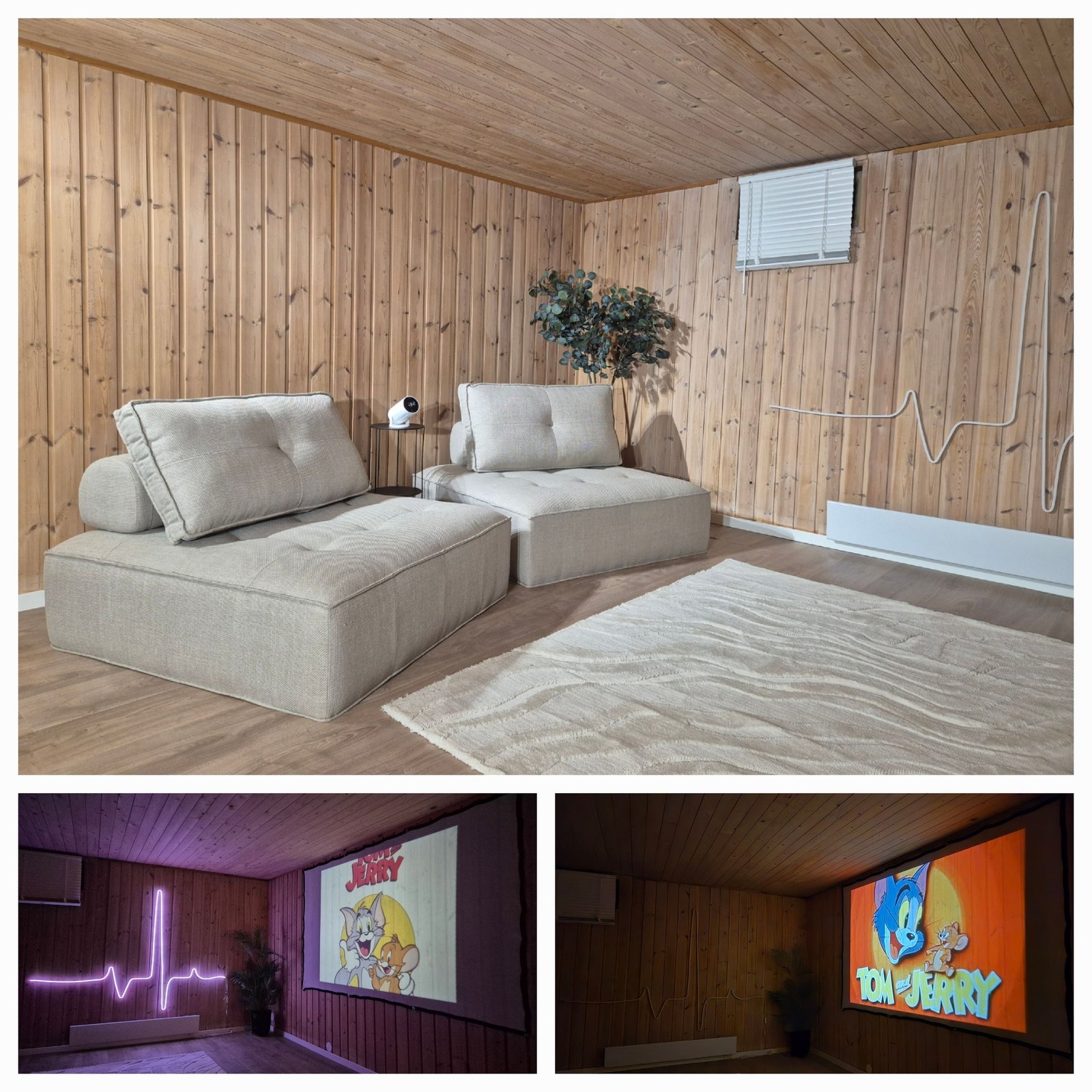 Kjellerstua benyttes som TV-stua per i dag. Galleribilde