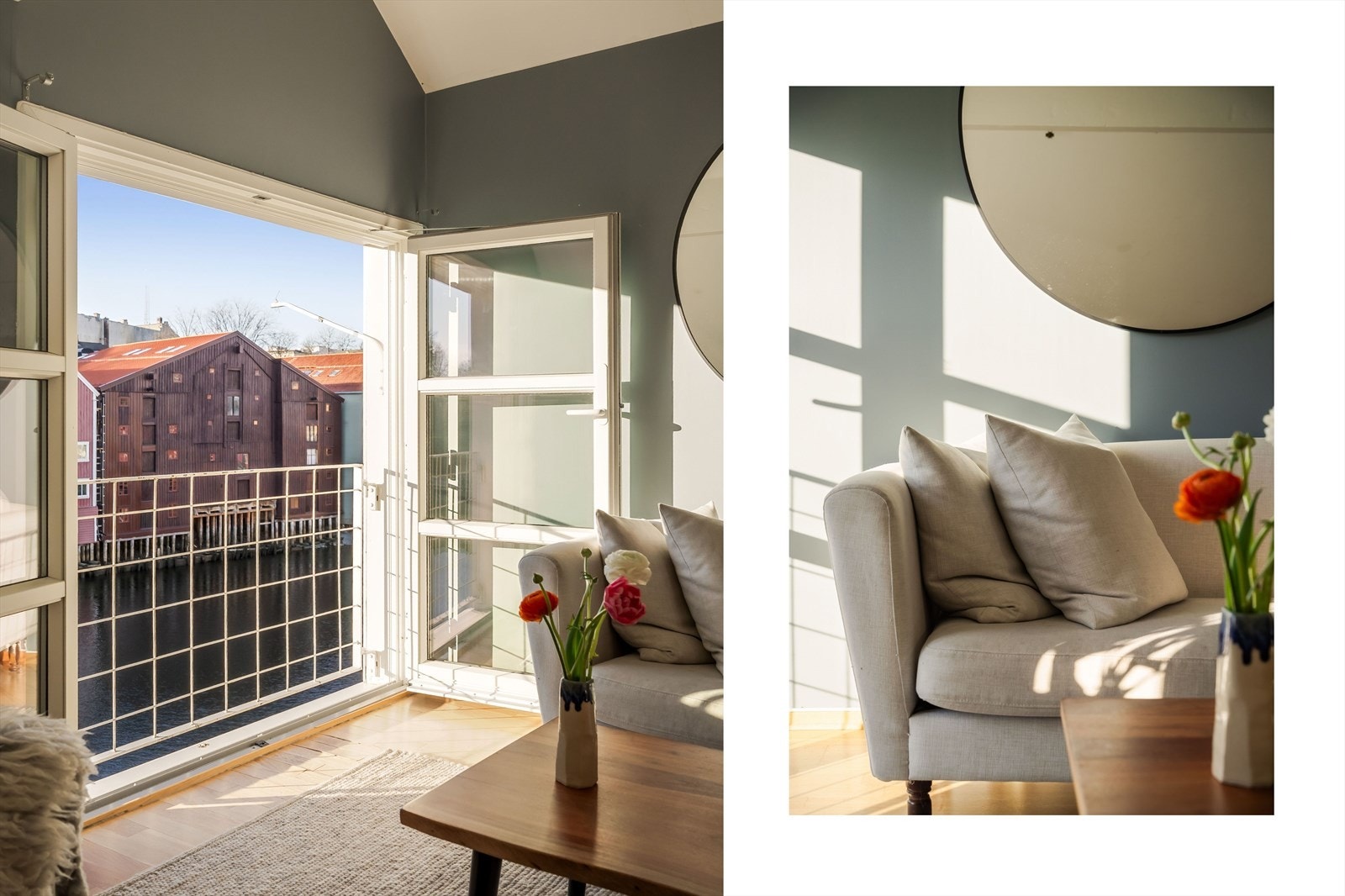 Terrassedøren i stuen ble byttet i 2022. Galleribilde