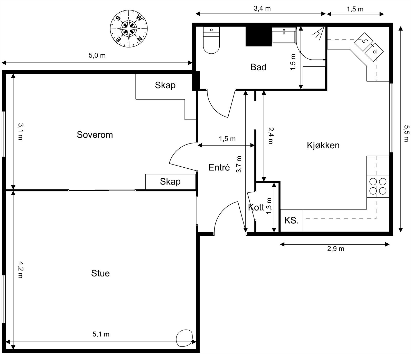 Plantegning. Galleribilde