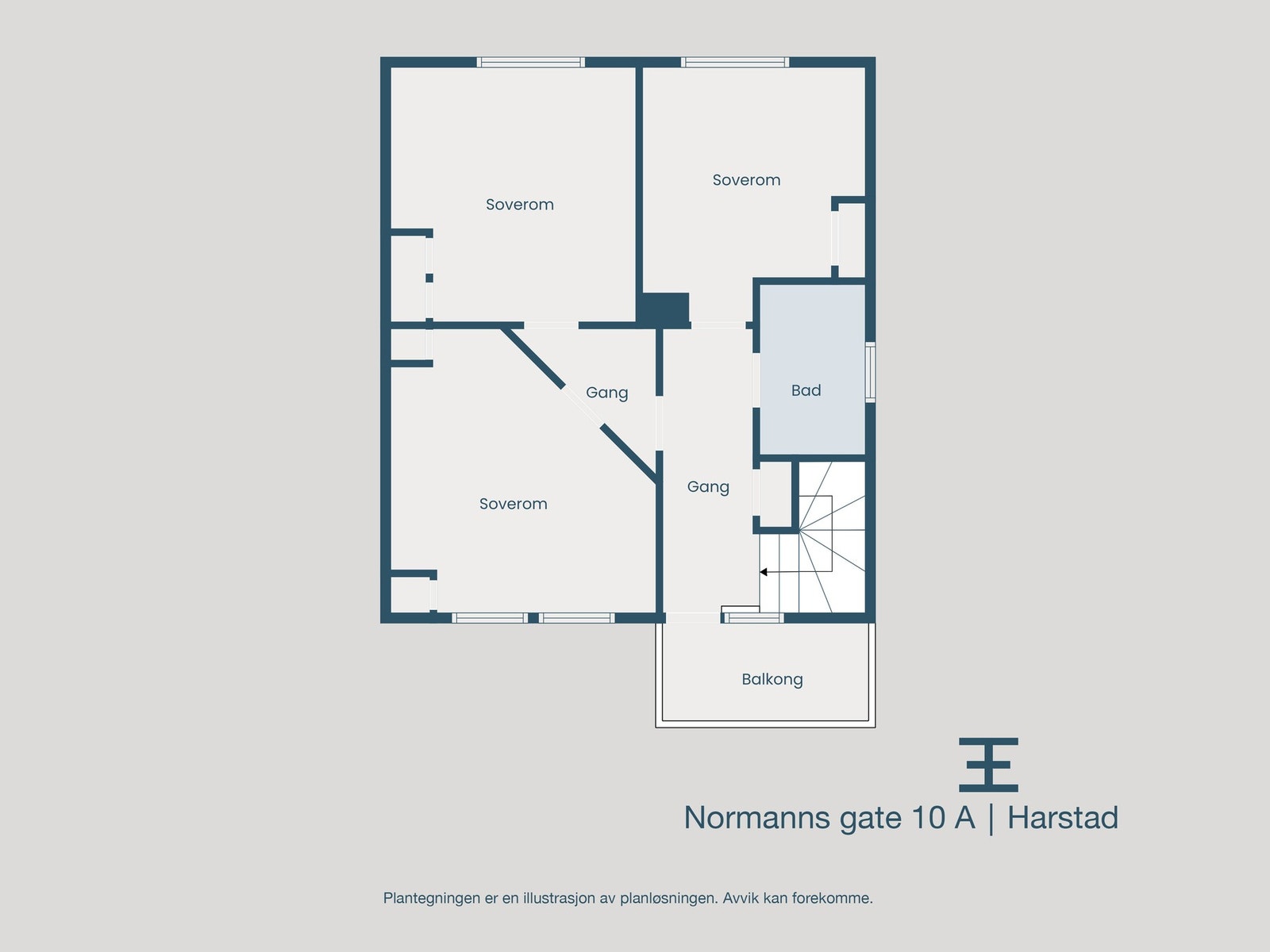 Plantegning 2. etasje Galleribilde