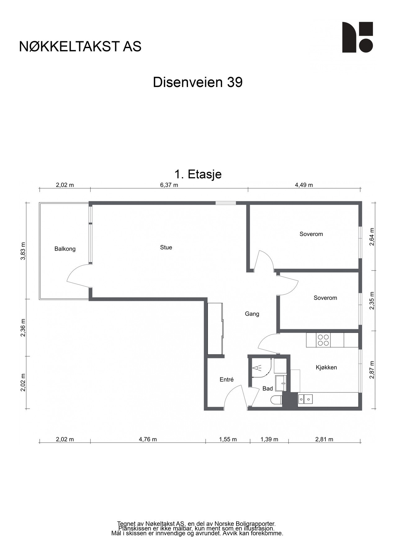 Plantegning. Galleribilde