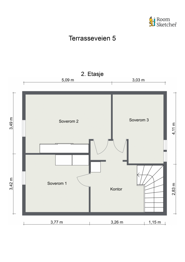 Plantegning 2. etasje. Galleribilde
