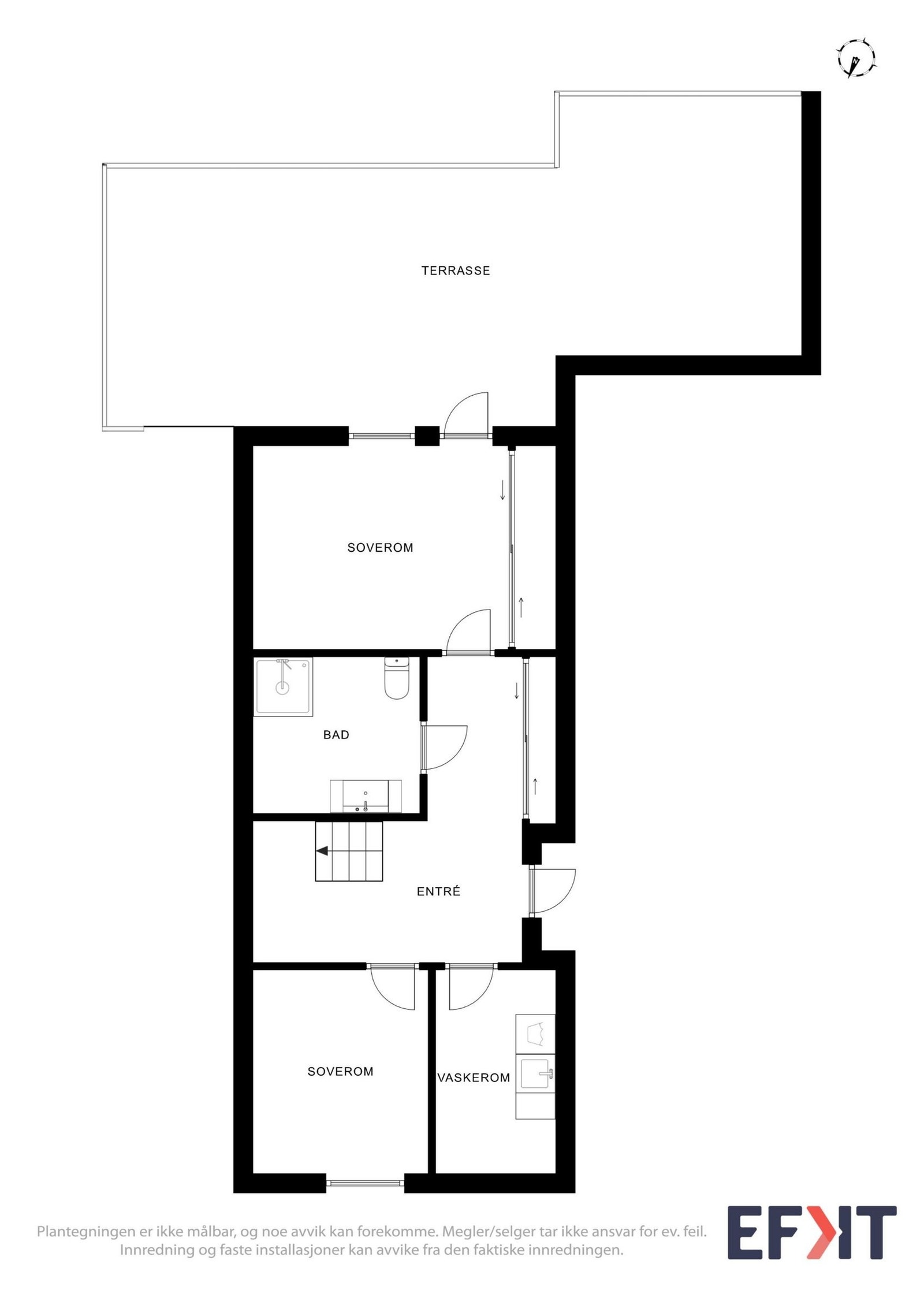 Plantegning første etasje Galleribilde