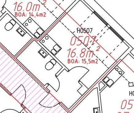 Plantegning Briskebyveien 2, leilighet 507 Galleribilde