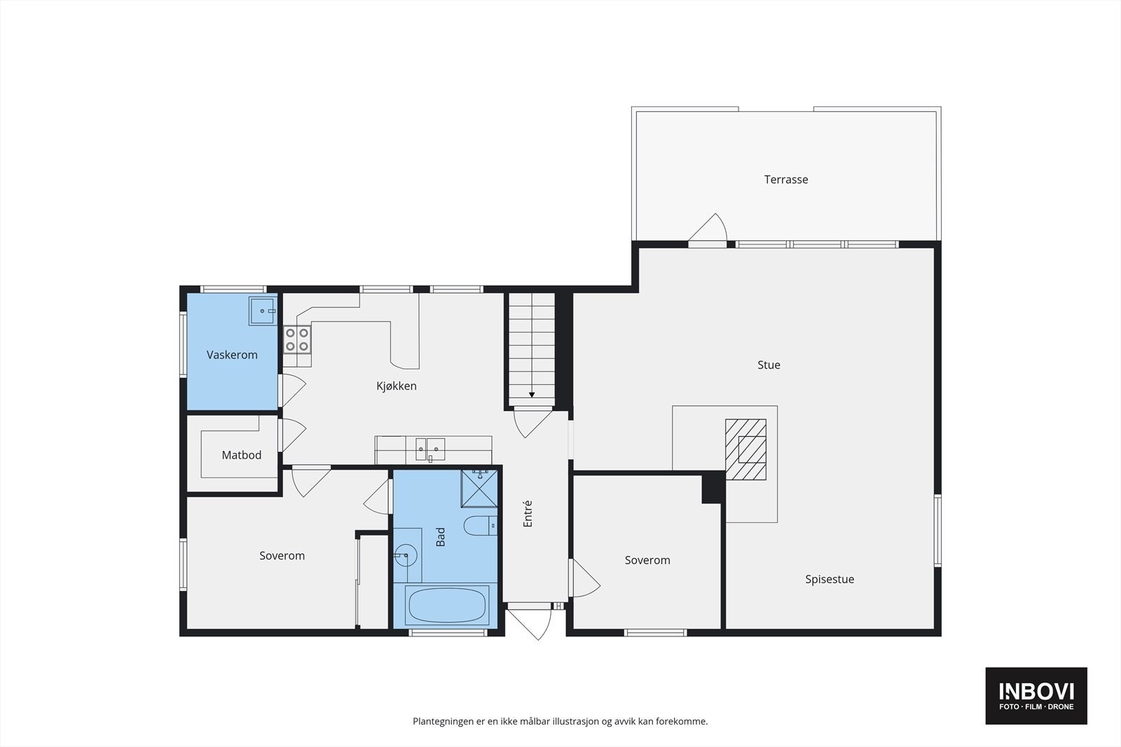 Plantegning 1. etasje Galleribilde