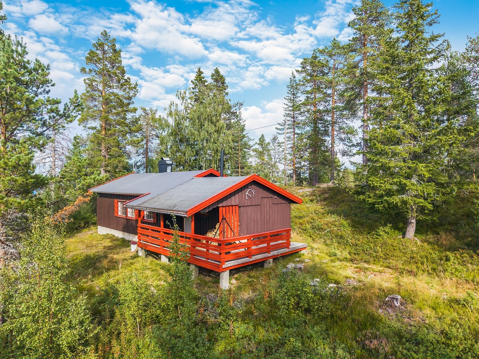 Hytta er et godt utgangspunkt for videre friluftsopplevelser på hele Blefjell Sør. Galleribilde