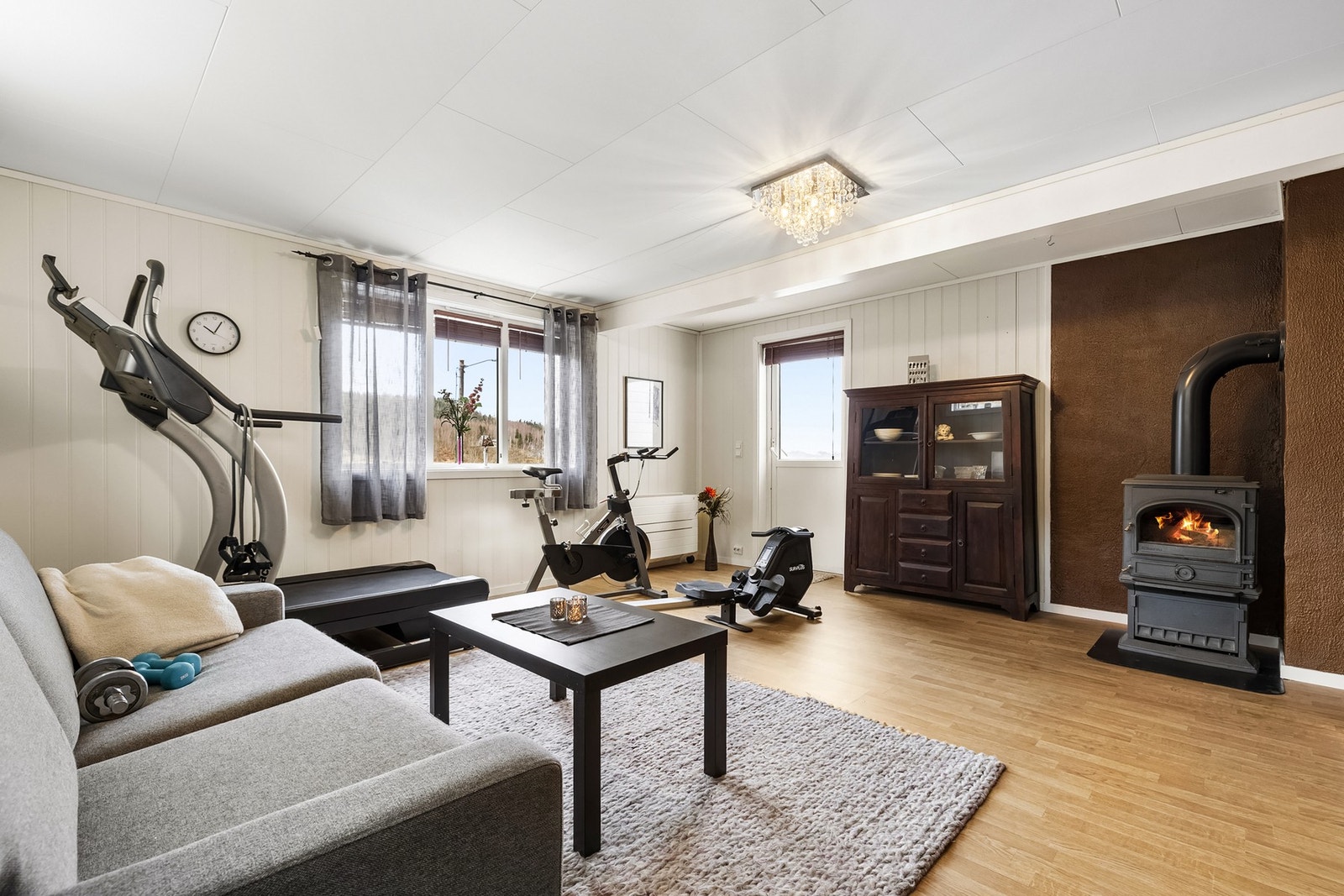 Praktisk utgang til terrasse fra stuen. Galleribilde