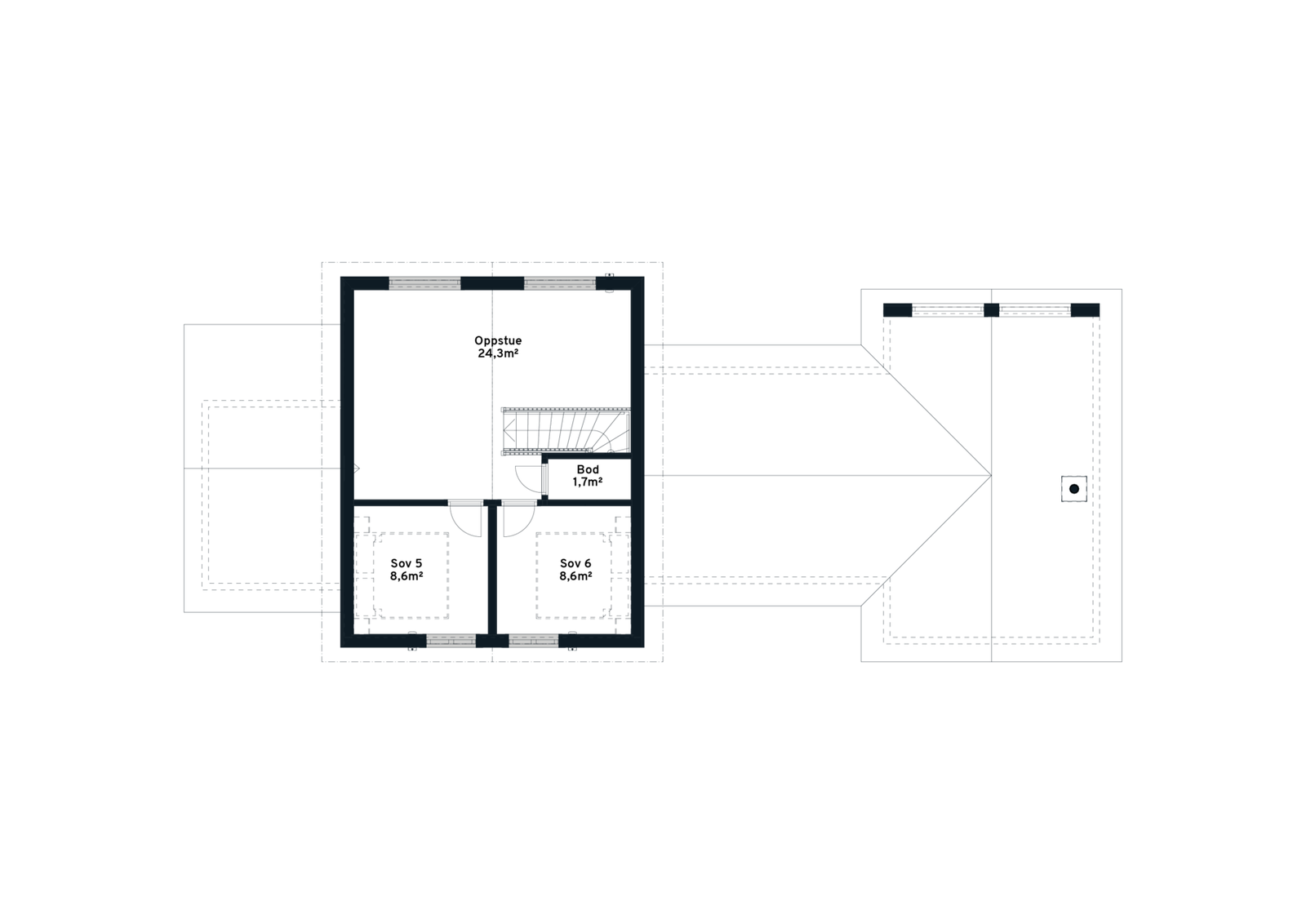 Plantegning oppstue Galleribilde