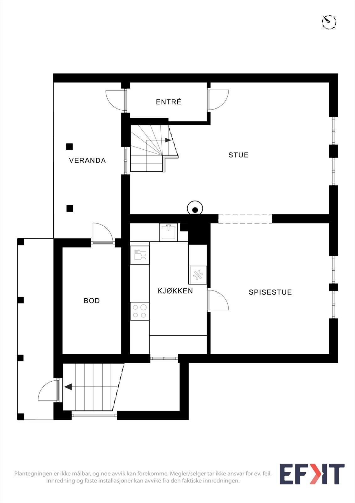 Plantegninger - 1 etasje. Galleribilde