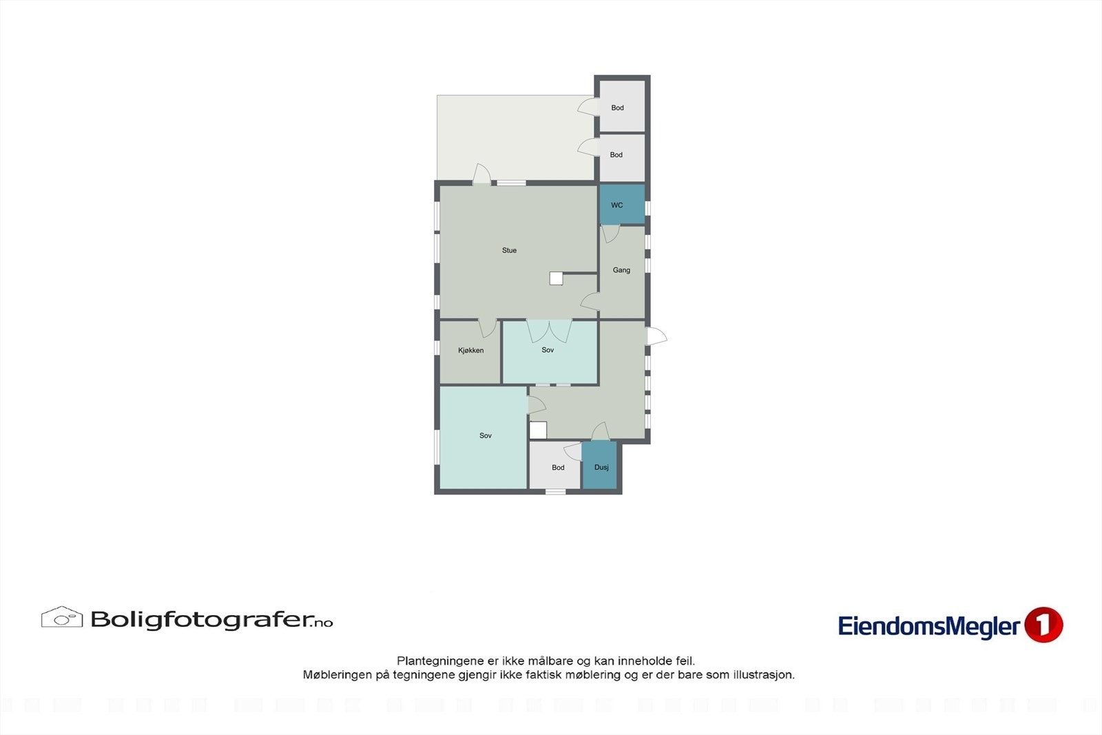 Plantegning av hytta. Galleribilde