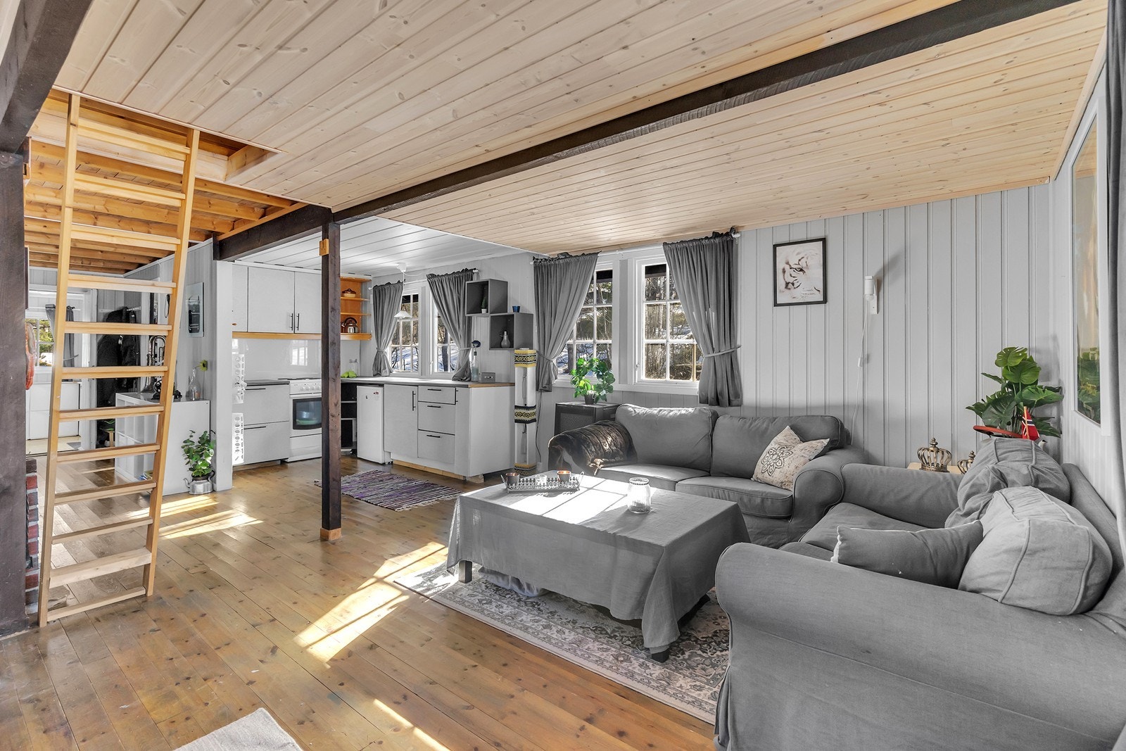 Åpen stue- kjøkkenløsning Galleribilde