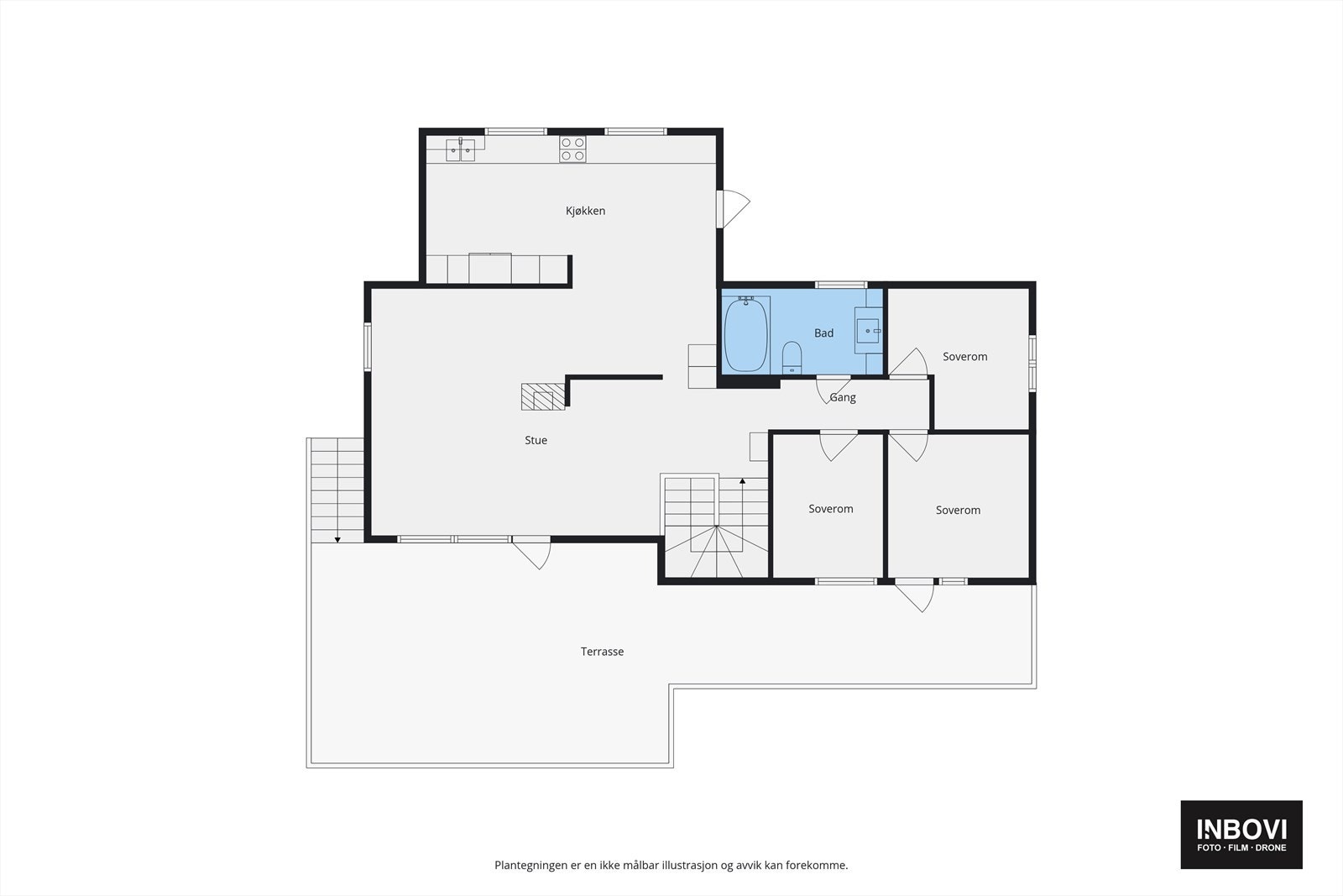 Plantegning Hovedetasje. Galleribilde