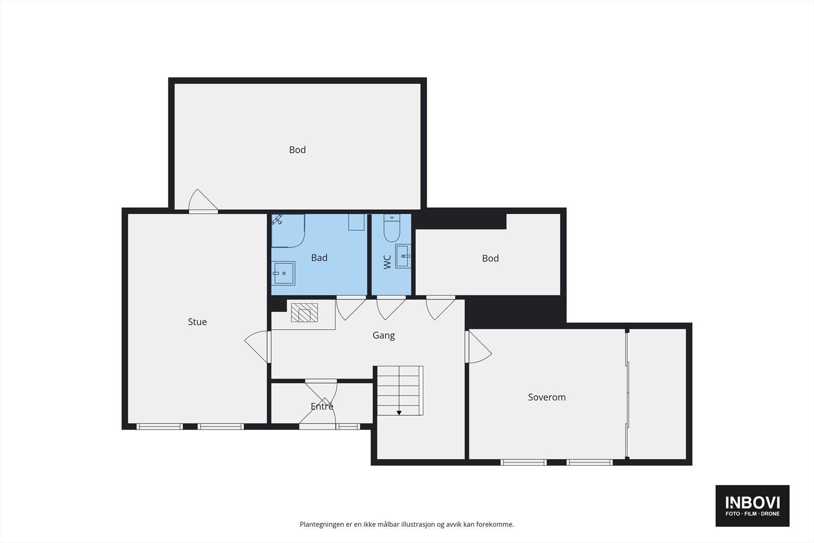 Plantegning Underetasje Galleribilde
