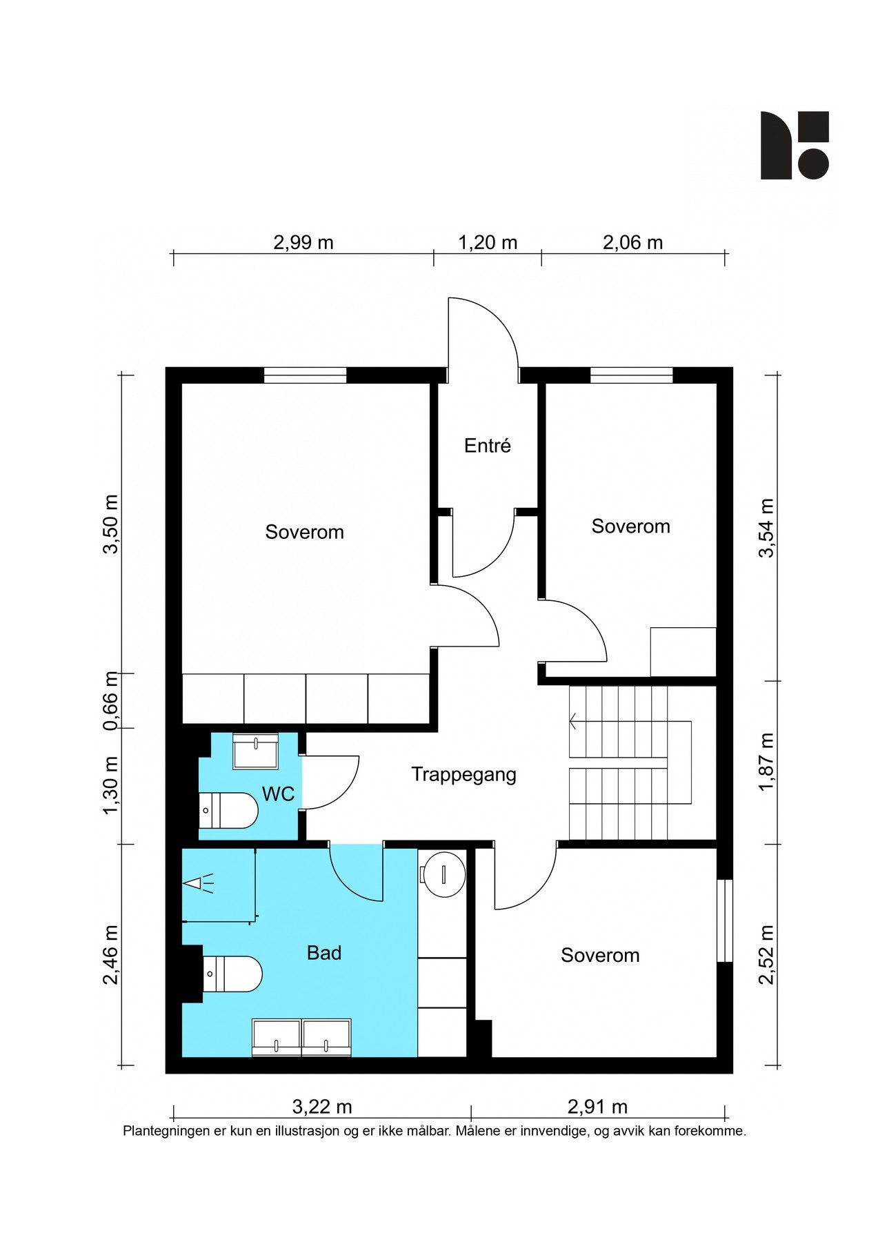 Plantegning 1. etasje Galleribilde