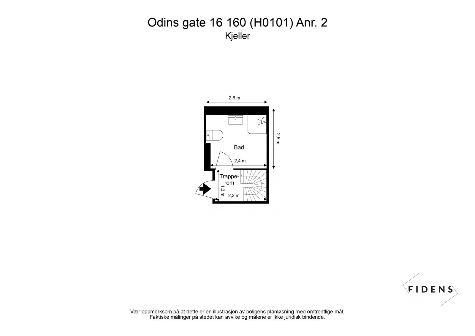 Plantegning - Underetasje Galleribilde