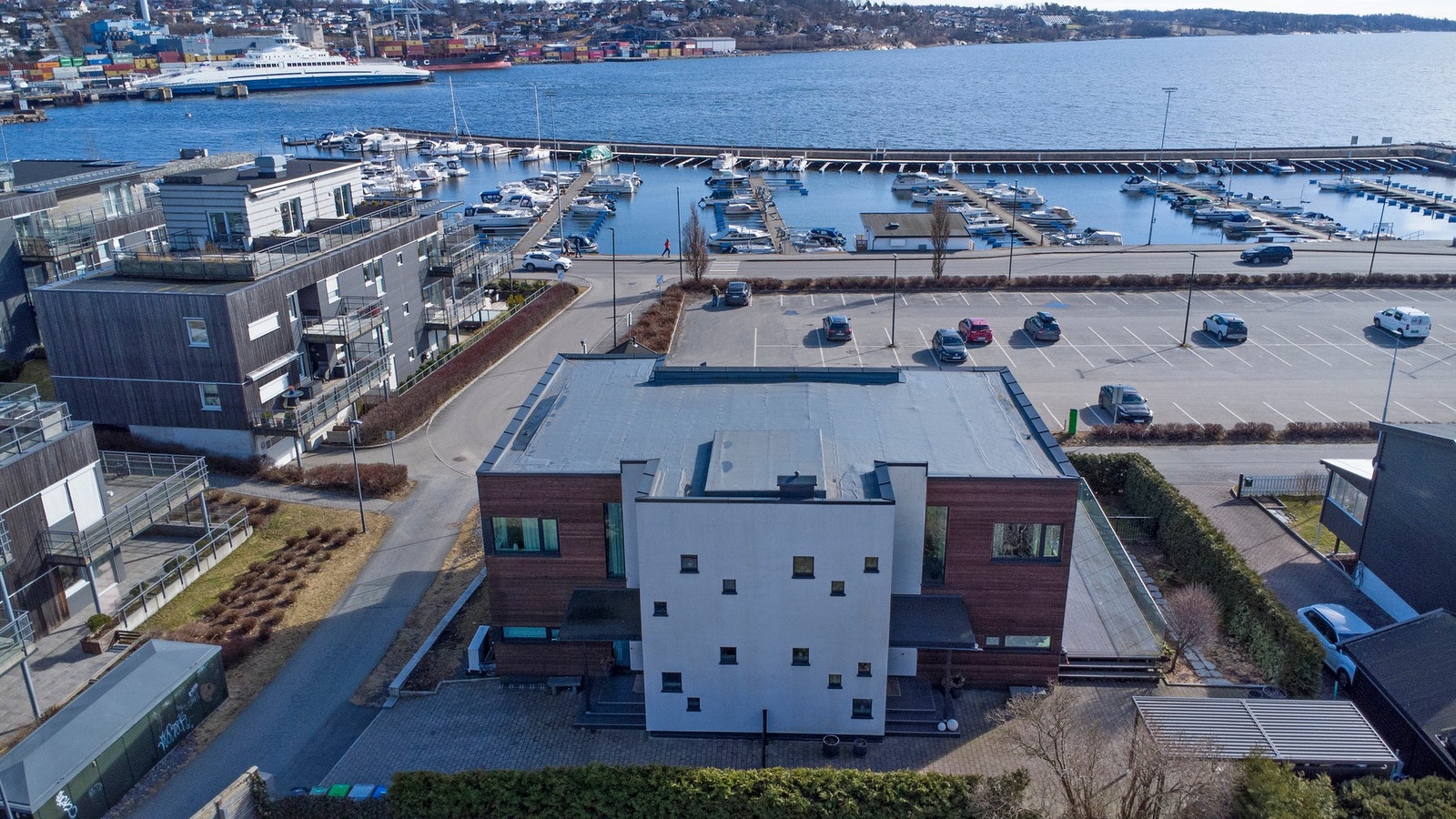Flott utsikt over området. Galleribilde