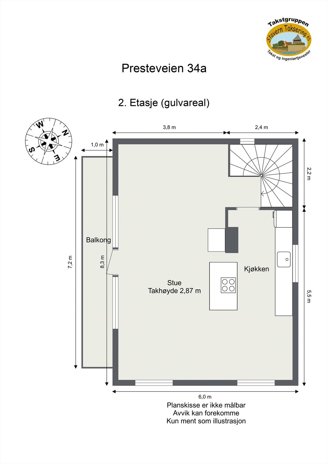 Plantegning 2. Etasje Galleribilde