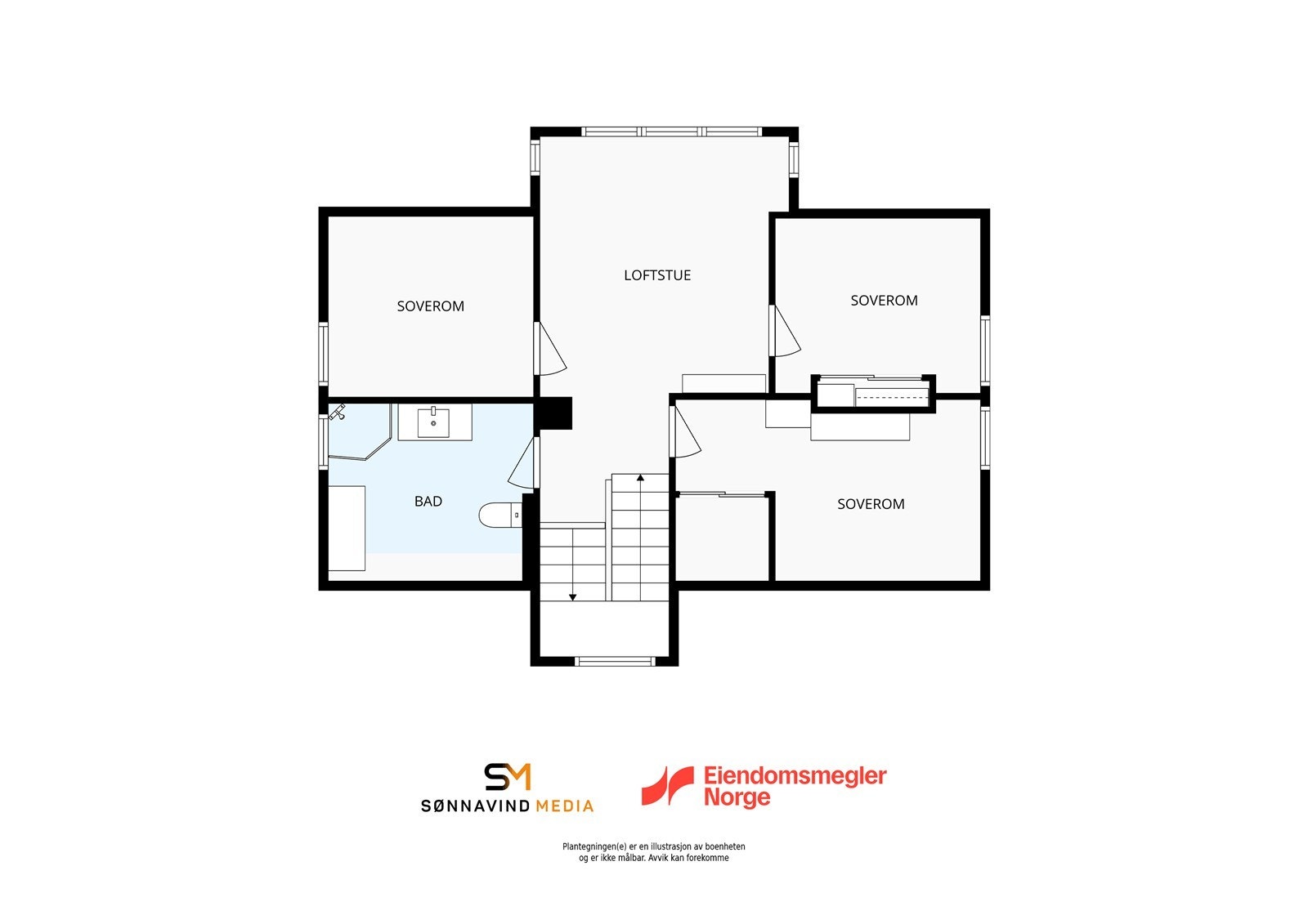 Plantegning 2. etasje Galleribilde
